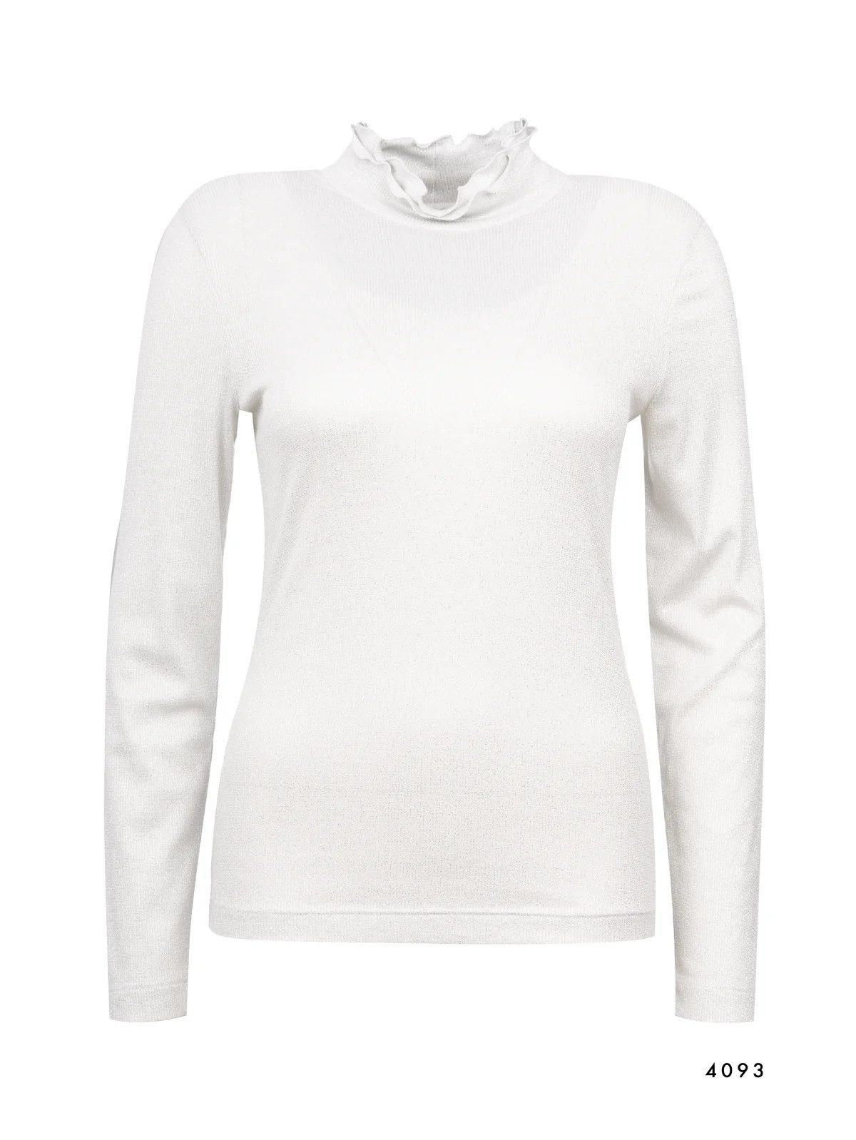 efixelle T-Shirt Rollkragenshirt ZAIDA silber