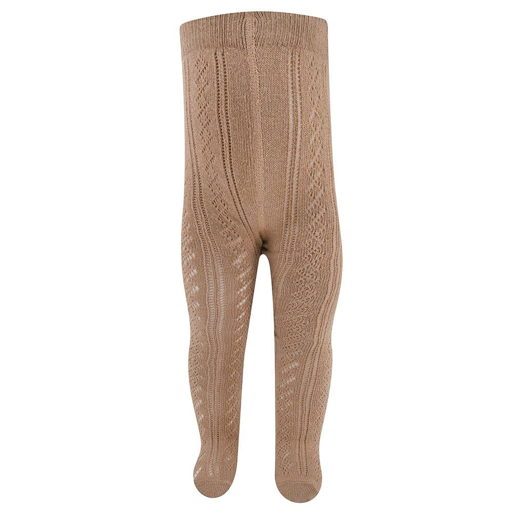 Ewers Strumpfhose Strumpfhose Traforato hoher Baumwollanteil camel