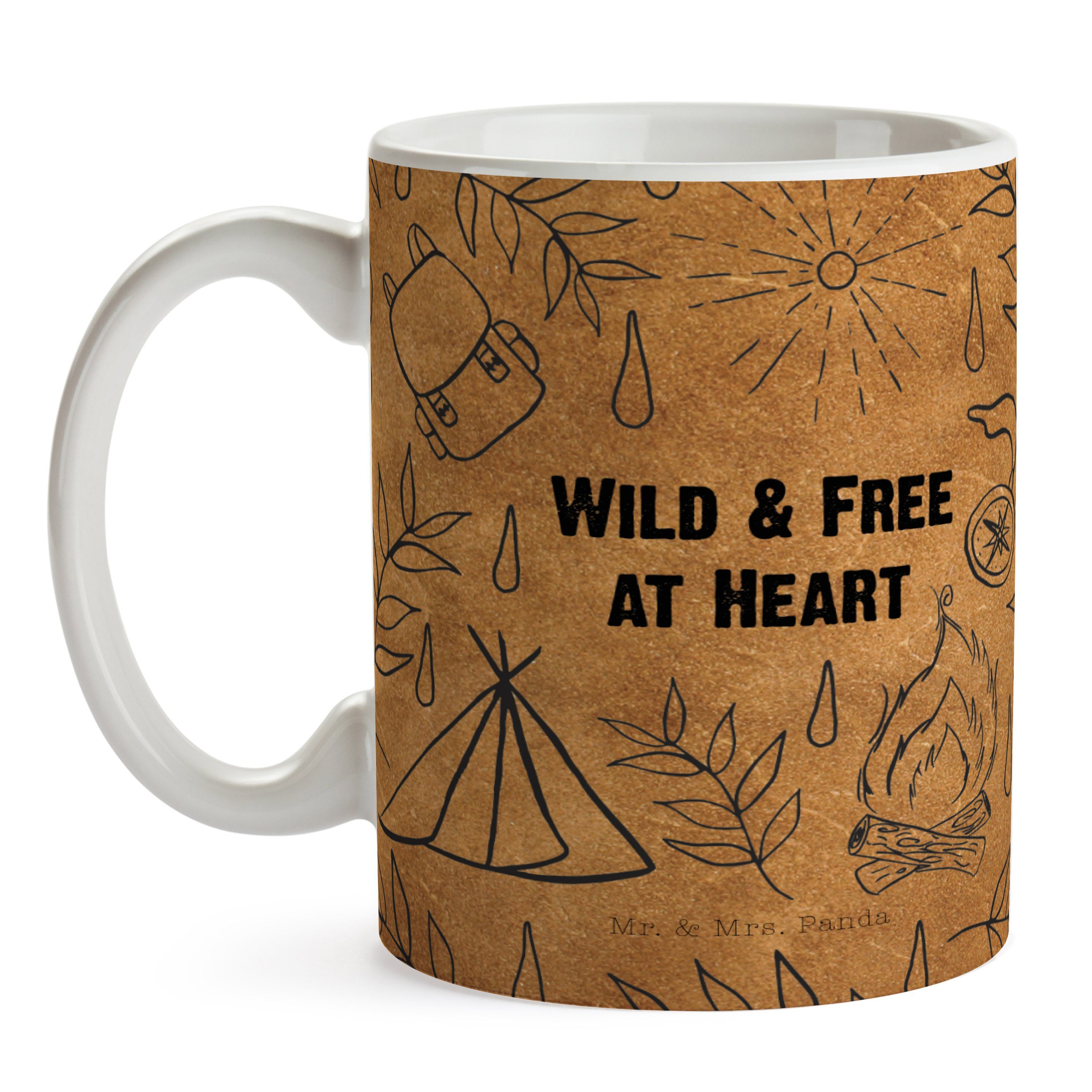 Mr. & Mrs. Keramik Kaffeetasse, Wild Tasse, Leather Free p, Geschenk - Geschenk, Tasse & Panda Tasse