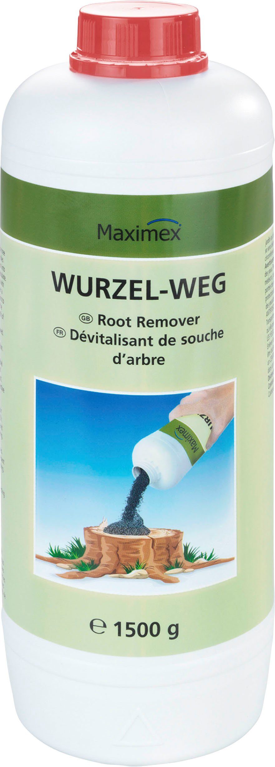MY WAY Wurzelentferner-Mittel Wurzel-weg, beschleunigt den Zersetzungsprozess des Holzes, 1500 g, verschiedene Gebindegrößen