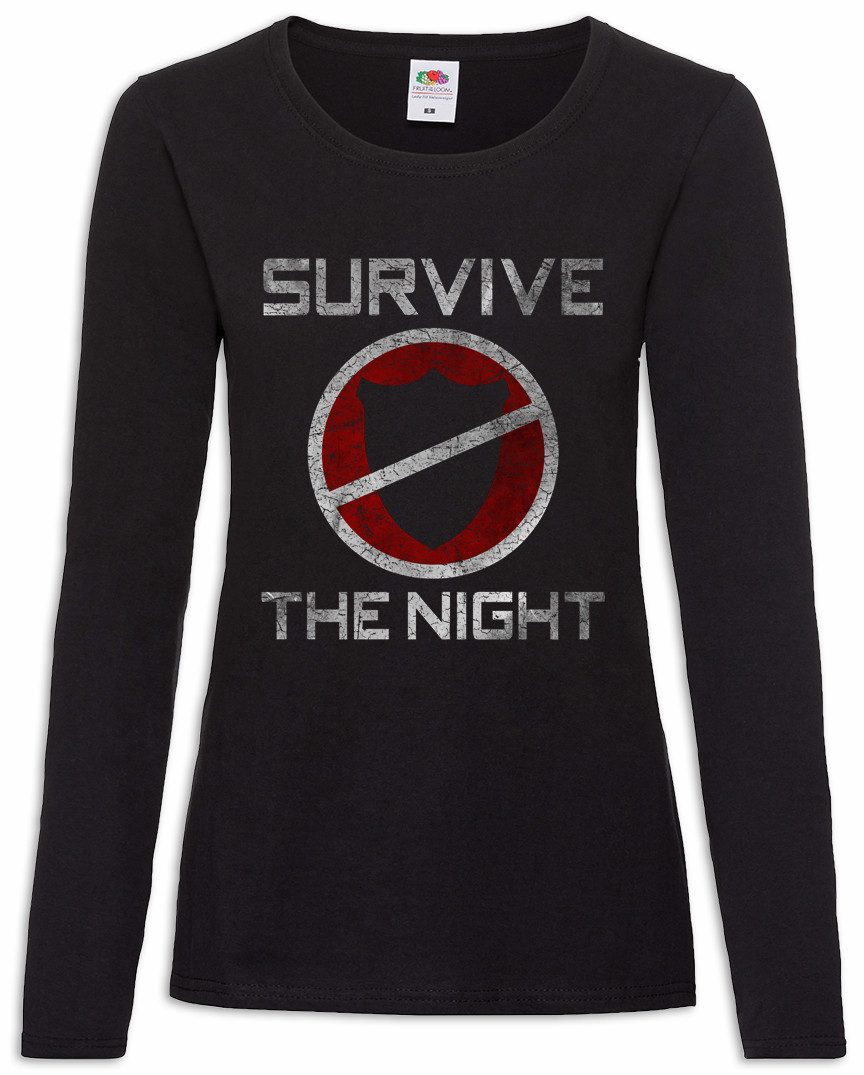 Langarmshirt Survive The Night Damen Langarmshirt The Mask Maske Purge God Symbol