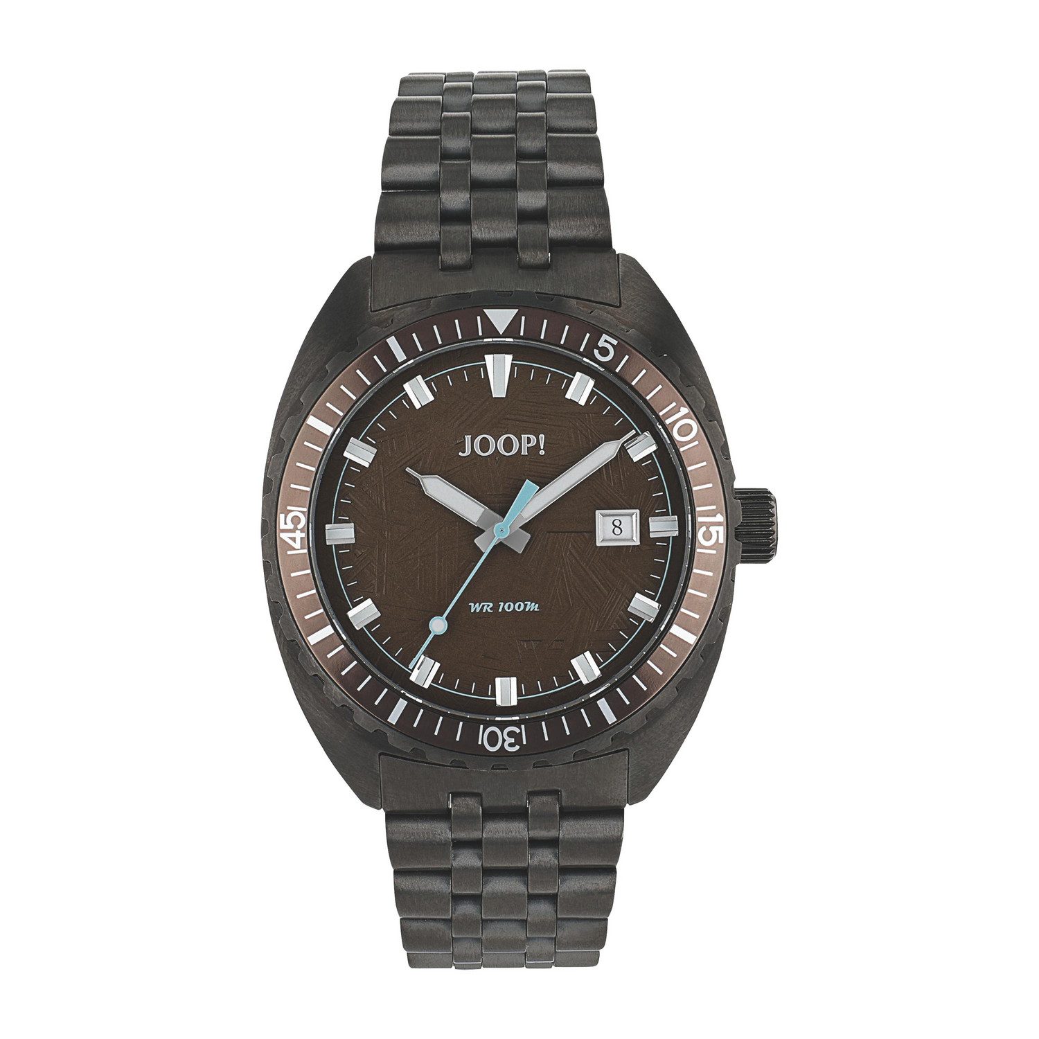 JOOP! Quarzuhr 2100491, Armbanduhr, Herrenuhr, Edelstahlarmband, analog, Jahr, Monat