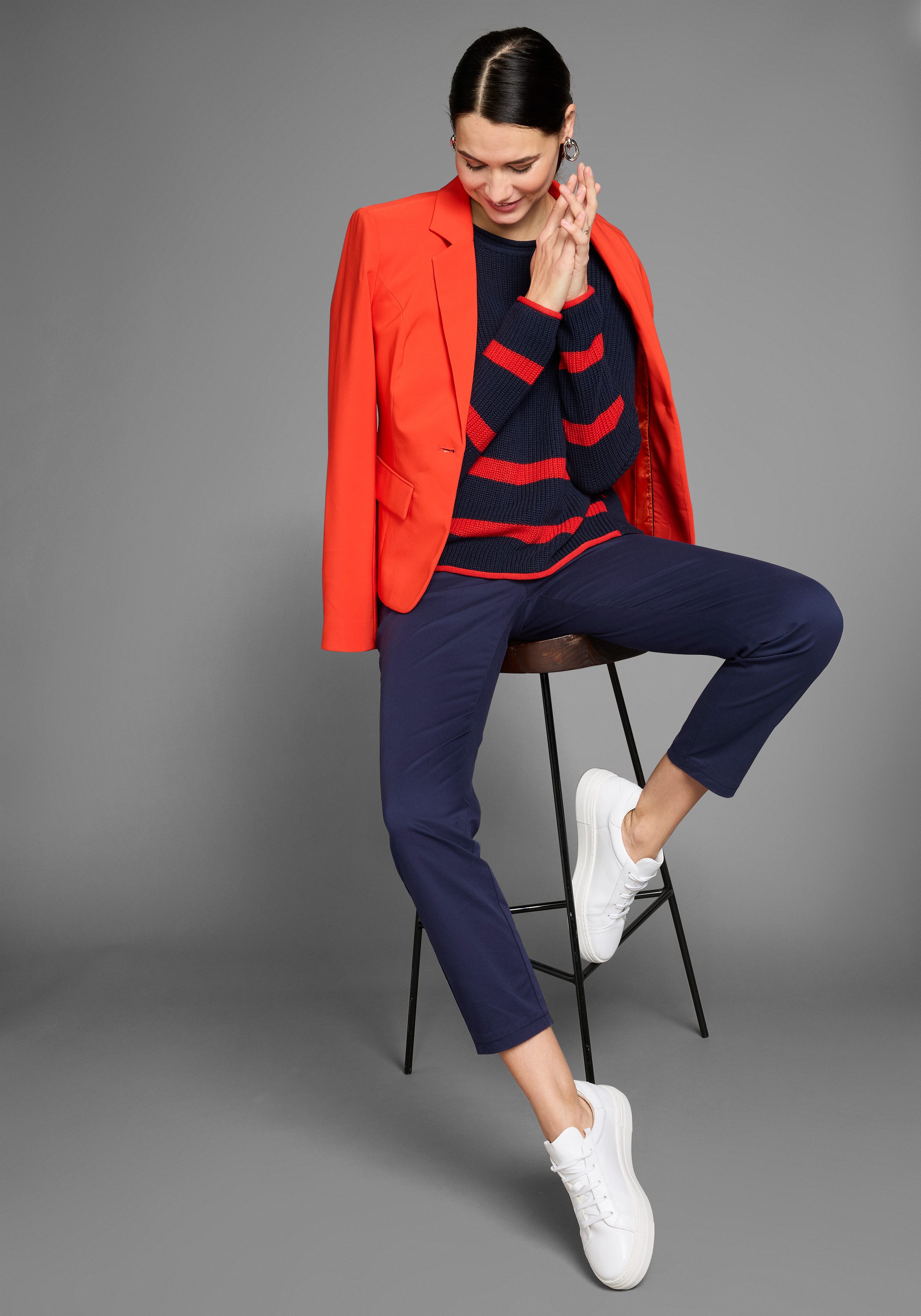 HECHTER PARIS Rundhalspullover mit stylischer Knopfleiste günstig online kaufen