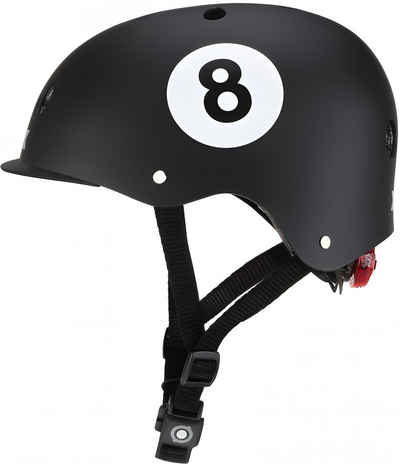 Globber Fahrradhelm Helm Elite Lights Größe 48/53 cm schwarz