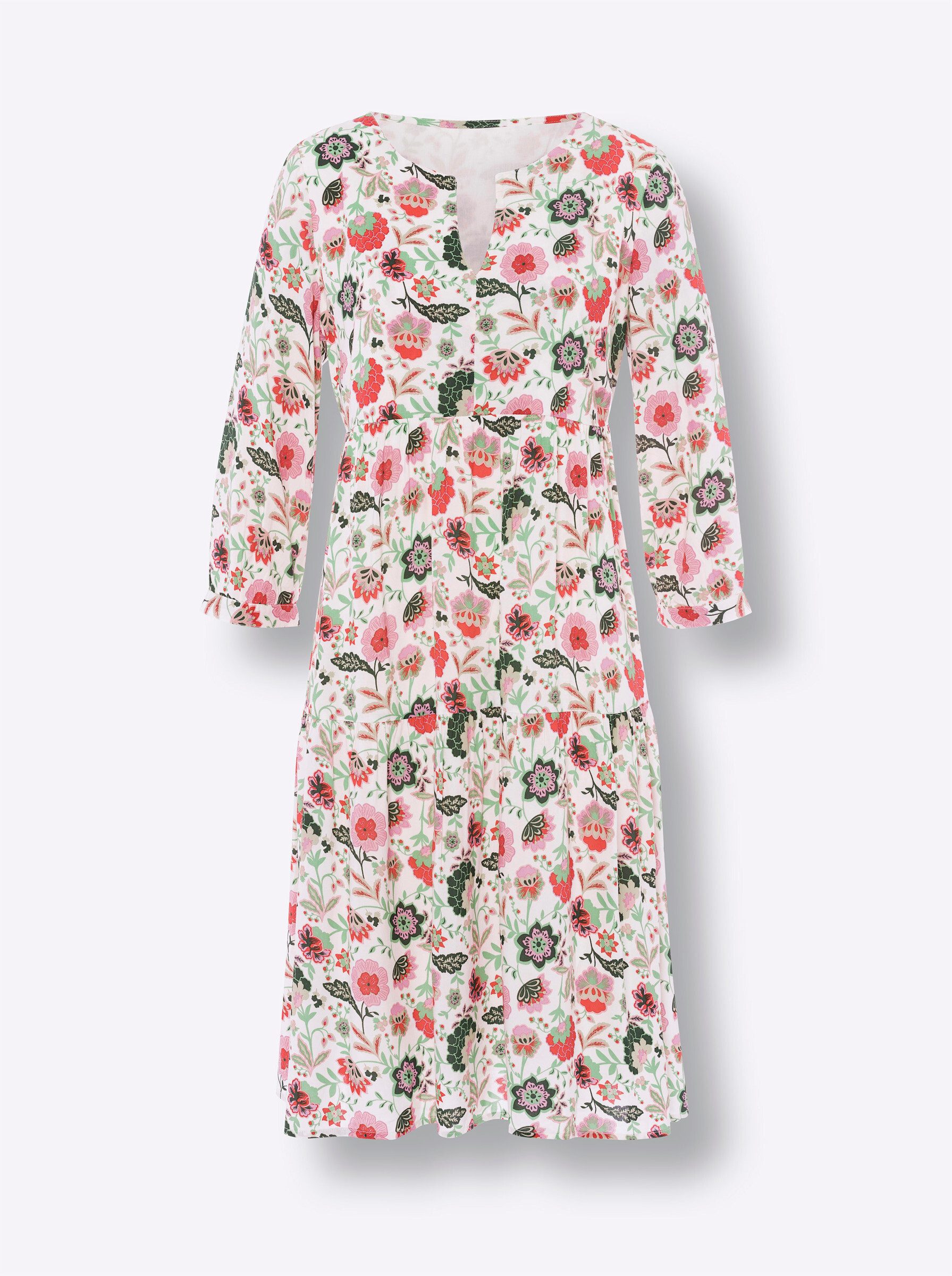 heine Etuikleid Druck-Kleid 3/4-Arm