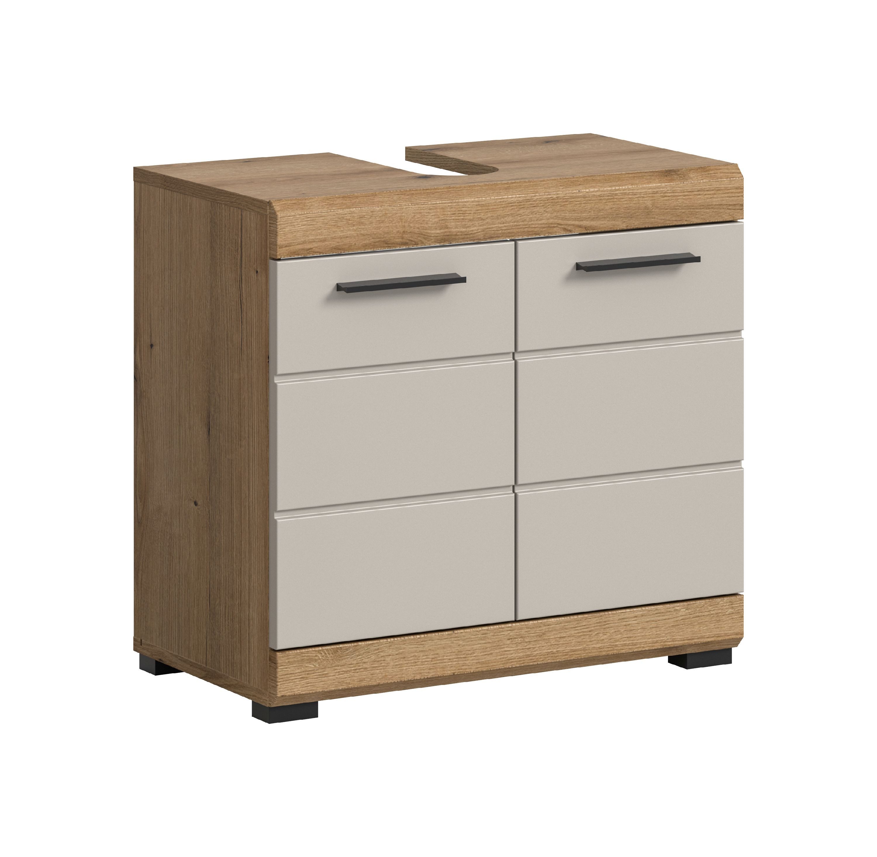 xonox.home Waschbeckenunterschrank Scout Evoak Oak Nachbildung Melamin beschichtet modern 60x56x34 cm