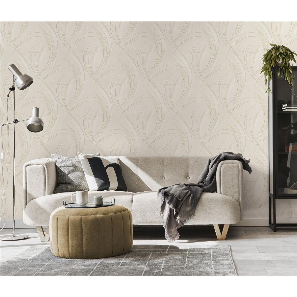 Erismann Vliestapete Erismann waschbeständig, Vliestapete 3 - entflammbar, abziehbar, taupe, Lichtbeständig walls for schwer Fashion trocken 10218-37