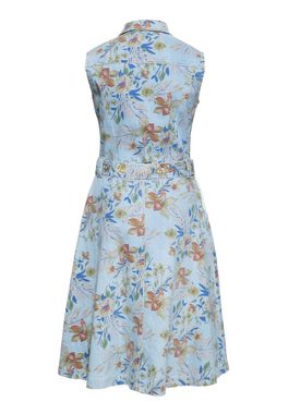 QueenKerosin Sommerkleid Hawaii Mit tropischen All-over-Print