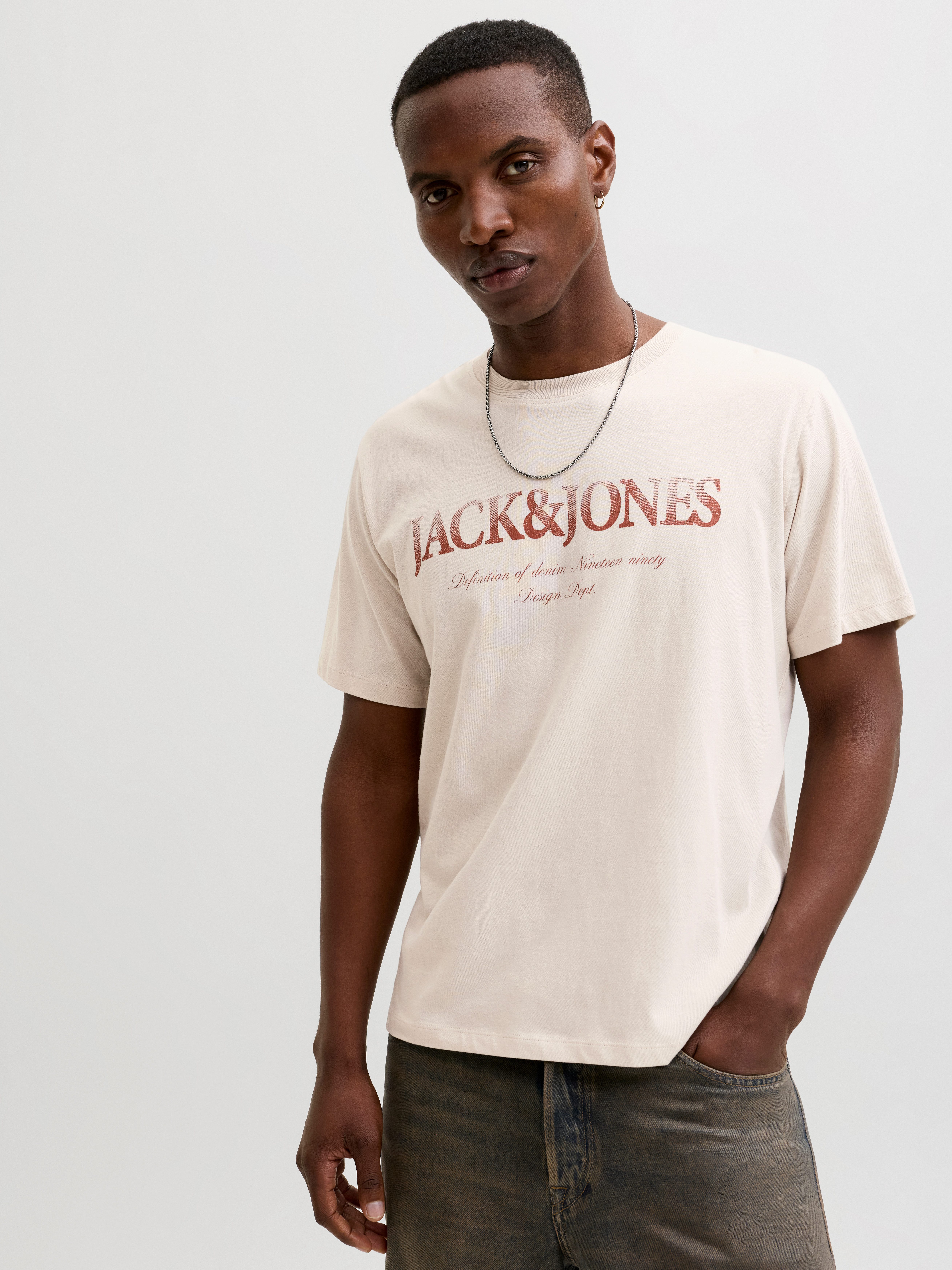 Rundhalsshirt JJDEVIN DAYTONA PRINT TEE SS CREW NECK