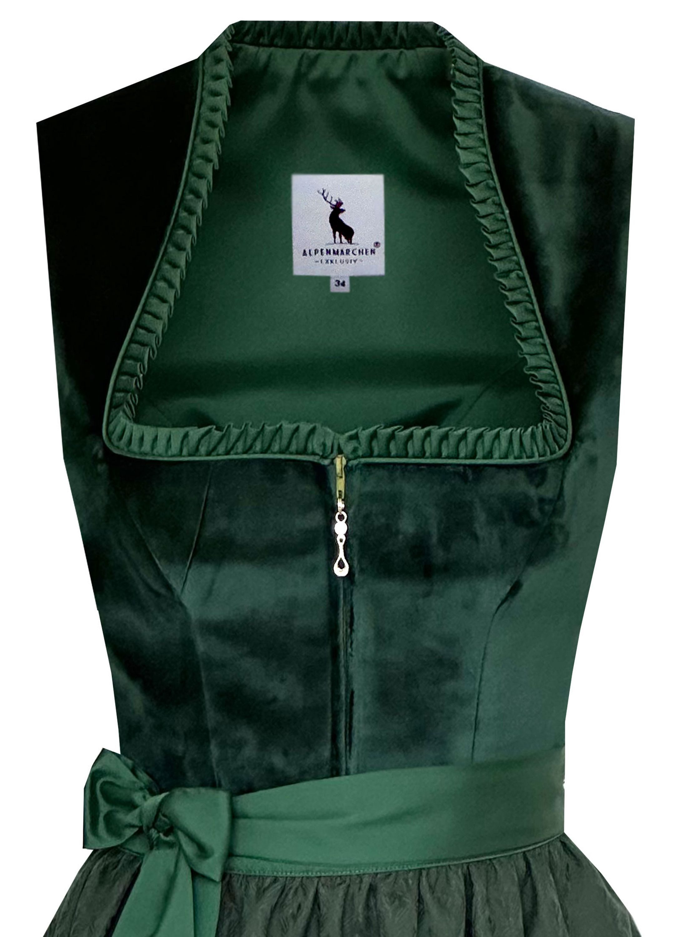 Alpenmärchen Dirndl Dirndl Elisé in grün - ALM1035 günstig online kaufen