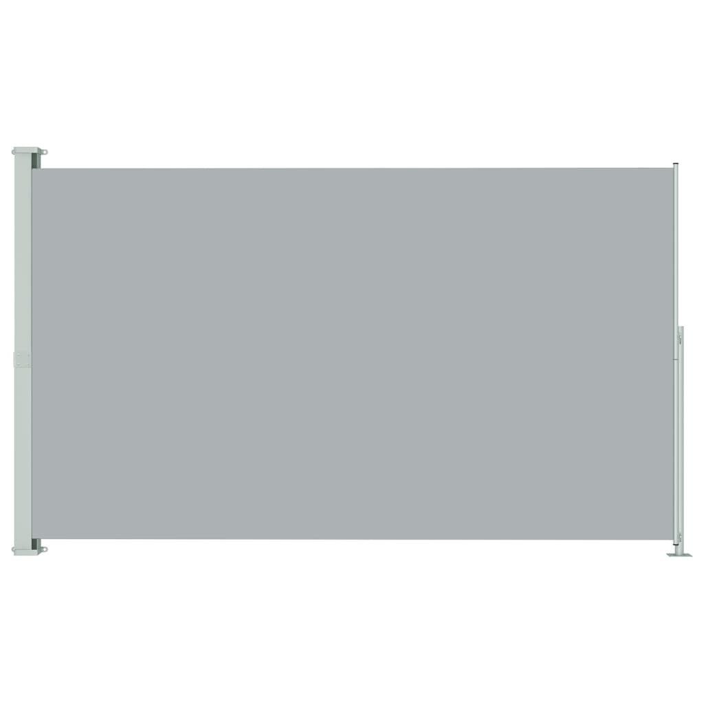 Dorio Aluminium Seitenmarkise, Hellgrau, 160x300 Cm – Ausziehbarer Sicht- & Windschutz, UV50+, Wasserdicht | Mit Standfuß & Wandhalterung