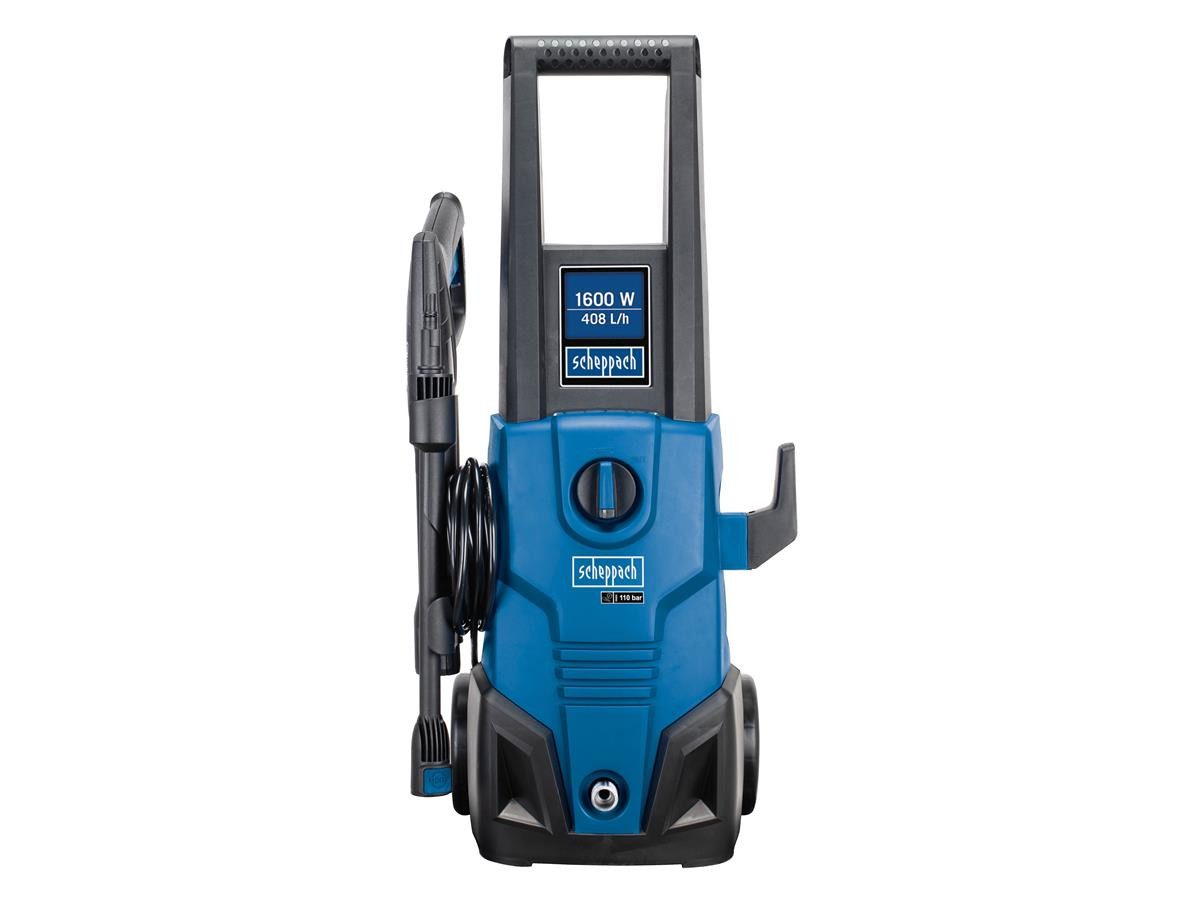 Scheppach Hochdruckreiniger HCE1650, Druck max: 135 bar, 1600 W, Fördermenge max: 408 l/h, (Set, 10 tlg), Inklusive großem Zubehörpaket