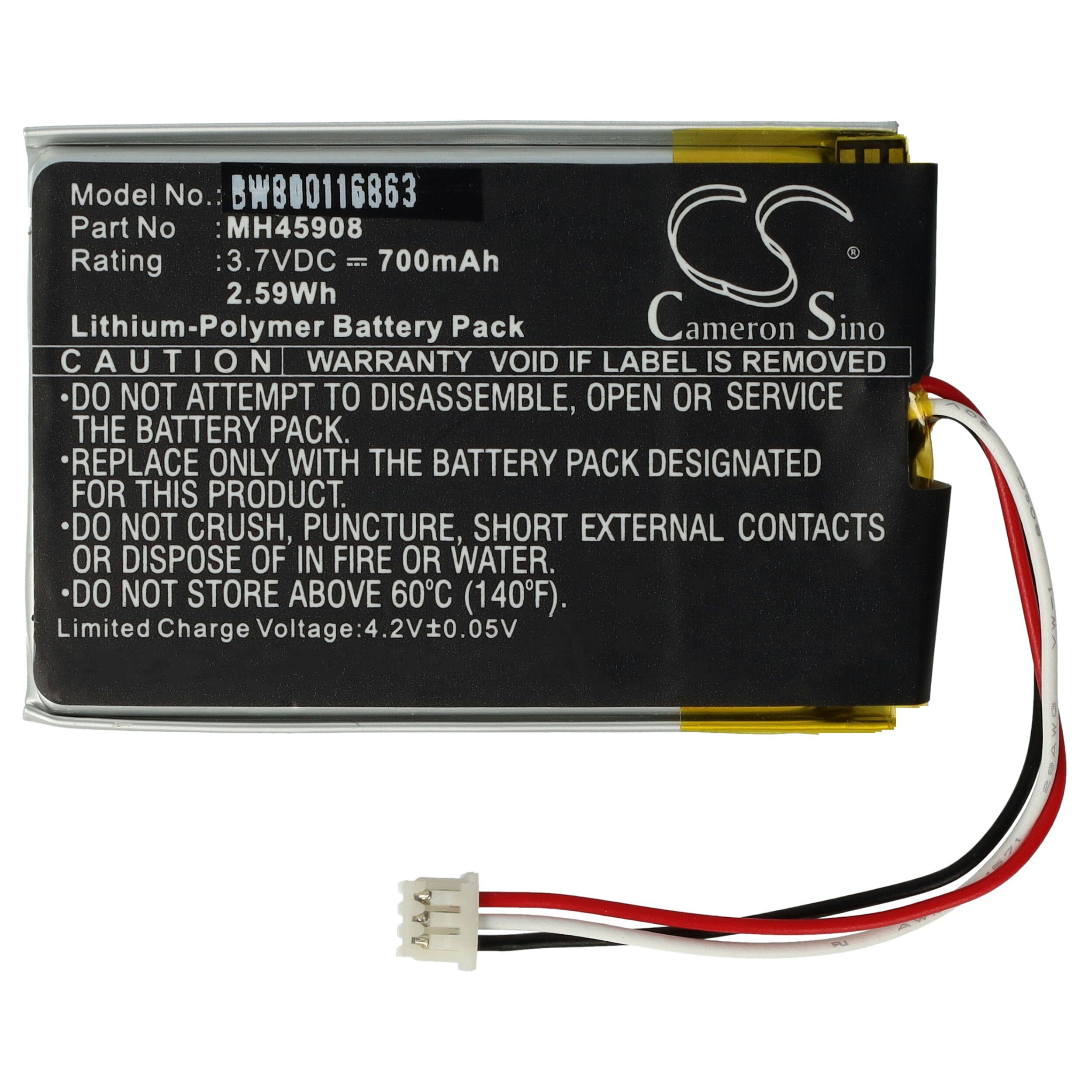 kompatibel H2100 mAh 700 V) mit (3,7 Li-Polymer Akku vhbw Corsair