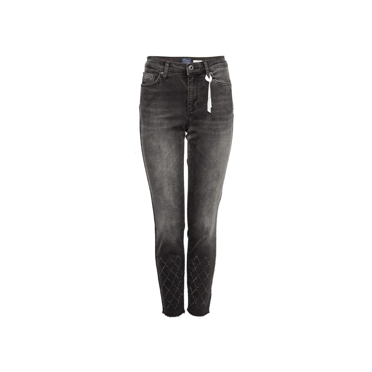 Raffaello Rossi 5-Pocket-Jeans grau (1-tlg)
