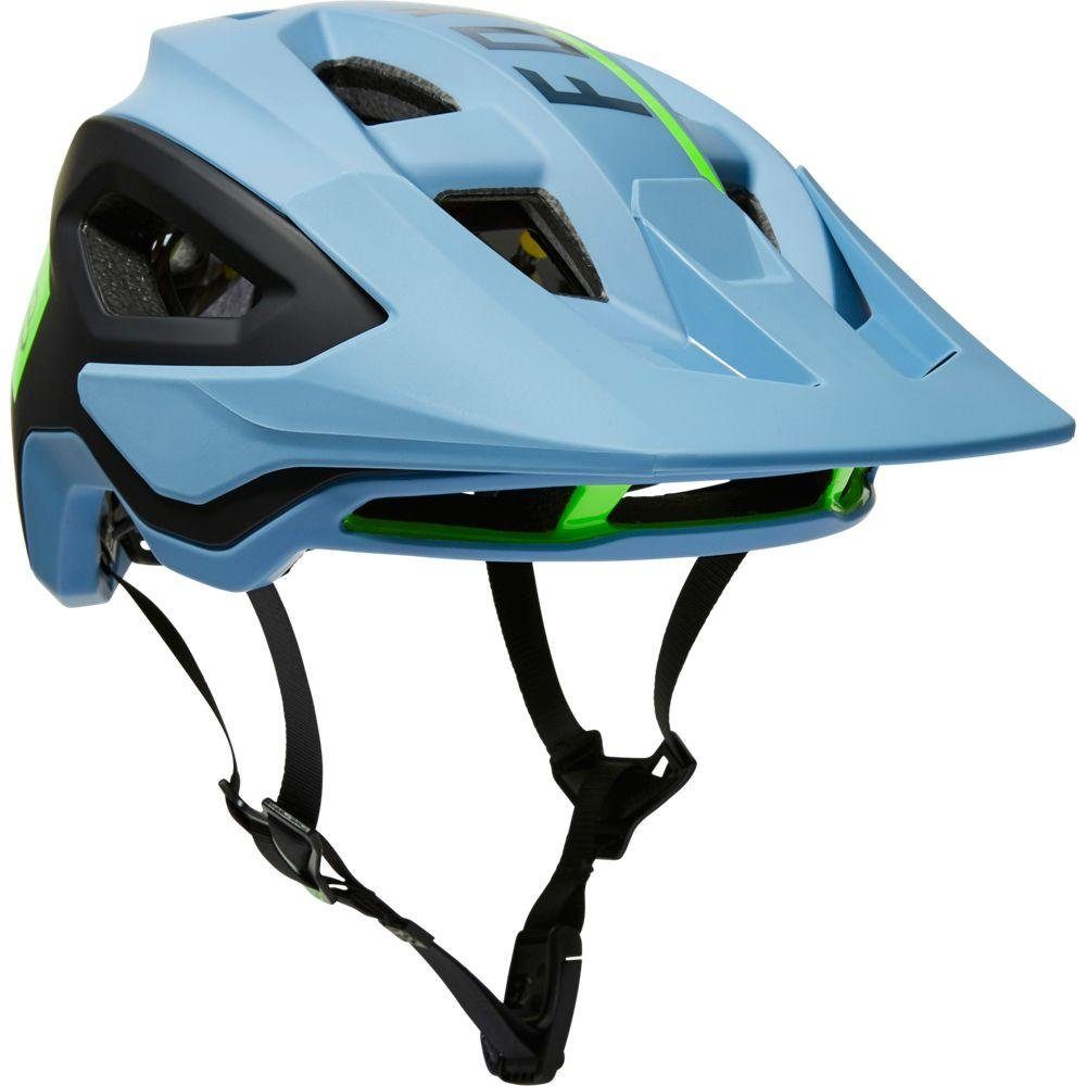 Fox Racing Fahrradhelm Fox Helm Speedframe Pro Blocked Dusty Blue Größe L (1-tlg)