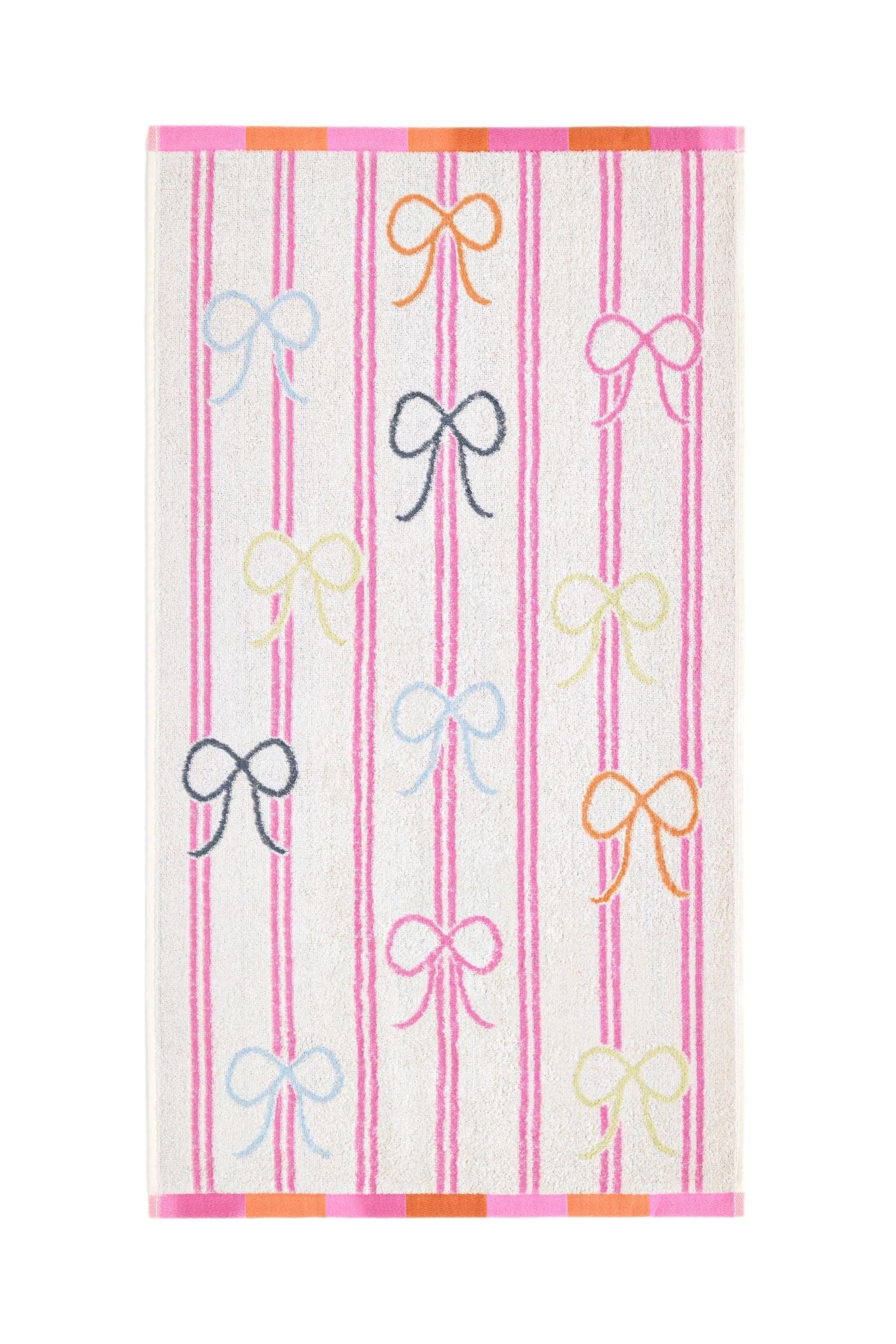Next Handtuch Buntgestreiftes Handtuch mit Schleife, (1-St)