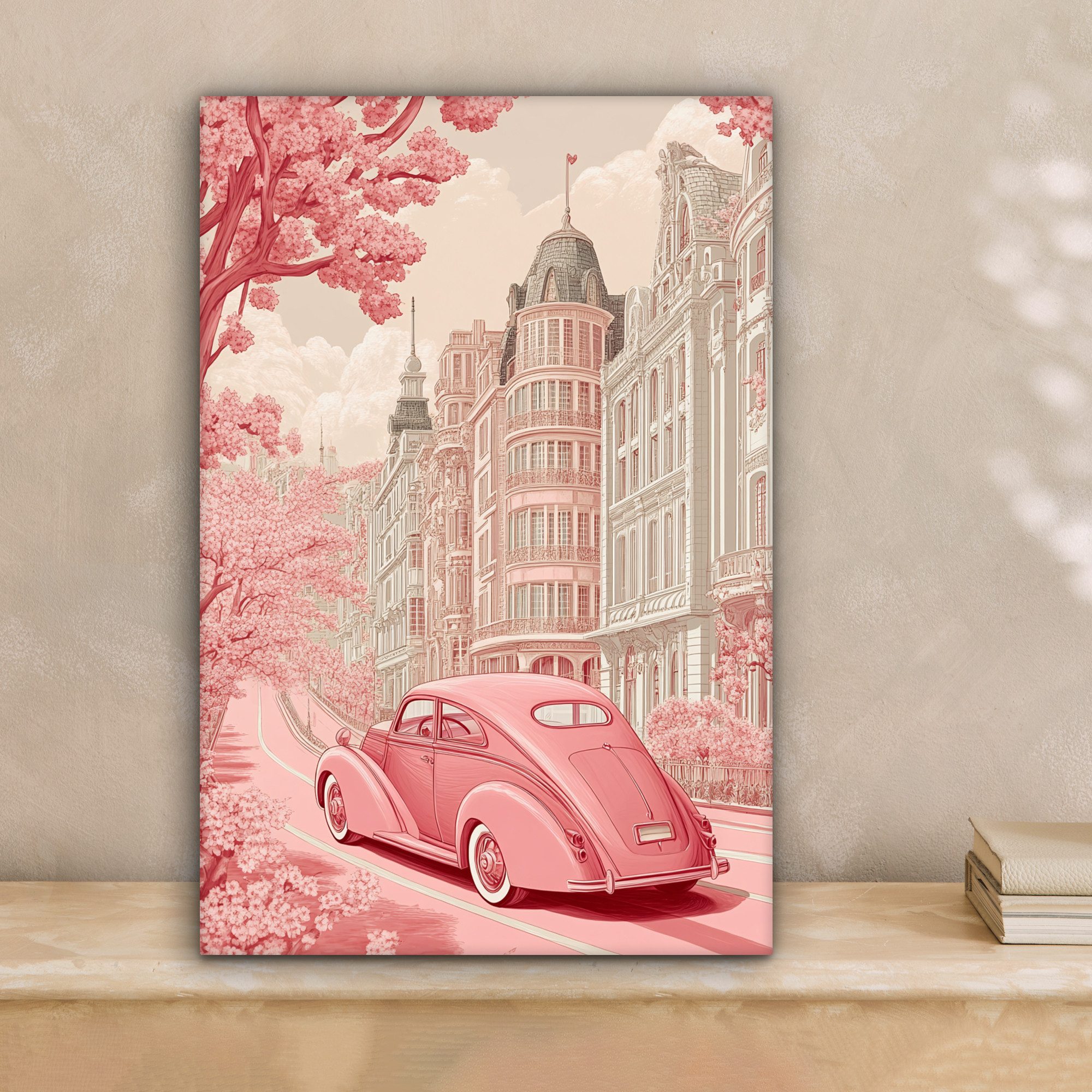 OneMillionCanvasses® Leinwandbild Stadt - Auto - günstig online kaufen