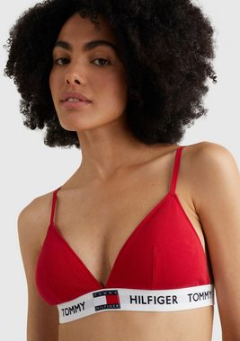 Tommy Hilfiger Underwear Triangel-BH PADDED TRIANGLE BRA mit Tommy Hilfger Logo-Schriftzug & Flag auf dem Elastiktape