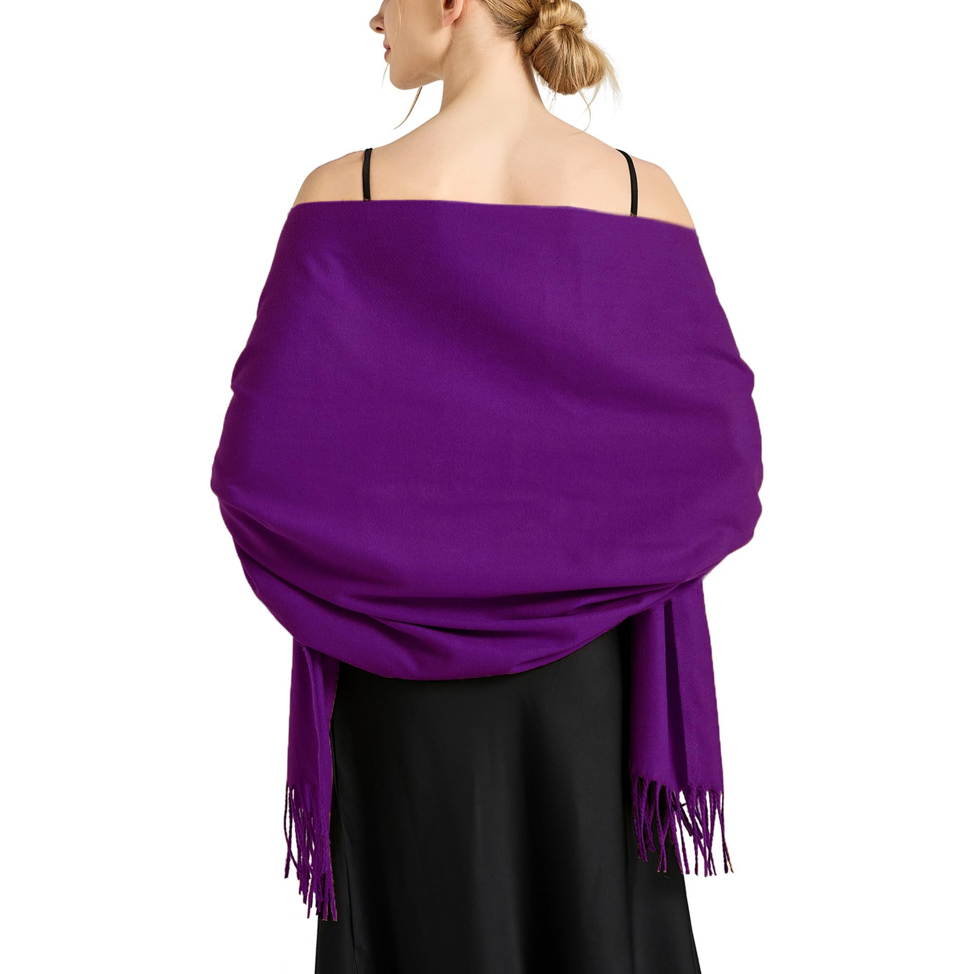 Cachito Modeschal Damen Schultertuch Abendkleid festlich Schal, mit quasten/fransen, Tücher für abendkleid Stola Scarf Winterschal