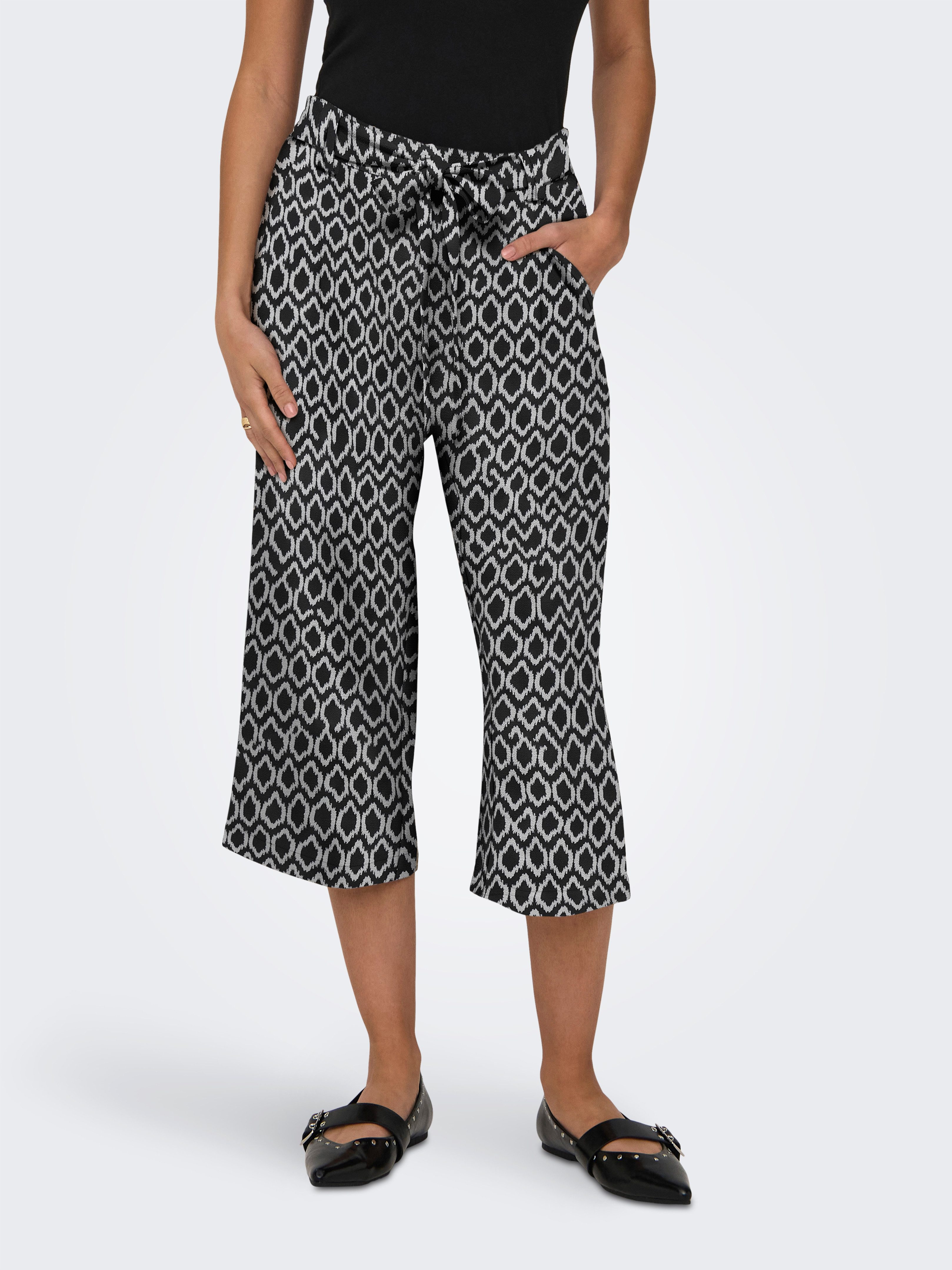 ONLY Palazzohose ONLWINNER – Culottehose mit elastischem Bund und Kordelzug Materialmix, regular fit