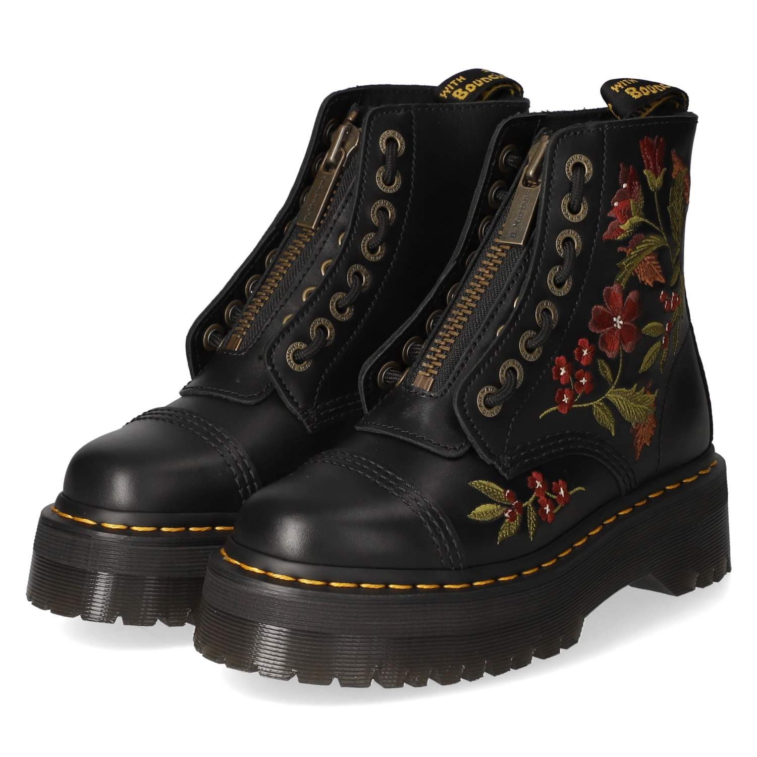 DR. MARTENS Dr. Martens 43575001 Damen Glattleder black Schnürstiefel