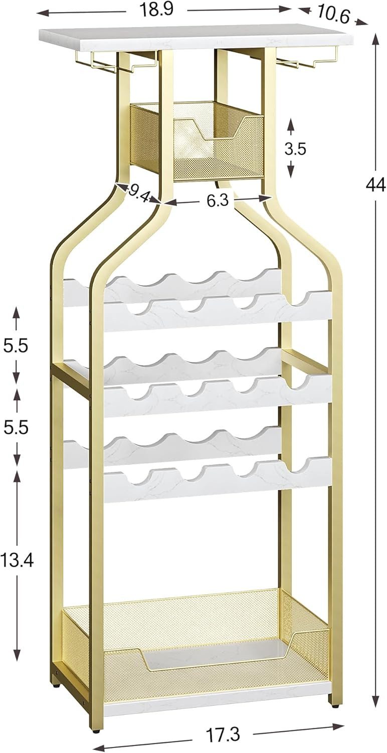 GarveeMore Weinregal aus Metall,zur Aufbewahrung und Präsentation von Weinf günstig online kaufen