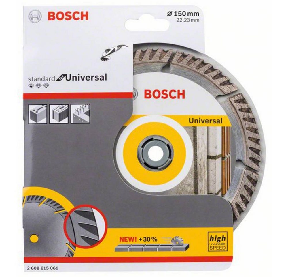 Thumbnail - BOSCH Diamanttrennscheibe Diamanttrennscheibe Standard for Universal, 150 x