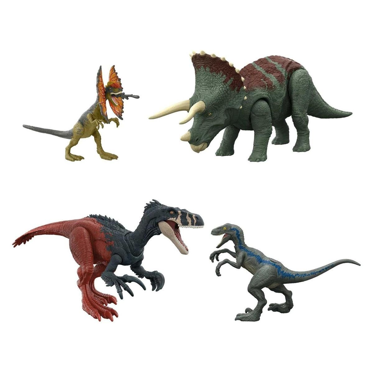 Spielfigur Mattel HJJ85 - Jurassic World - Roar Strikers - Dinosauerier Set inkl.