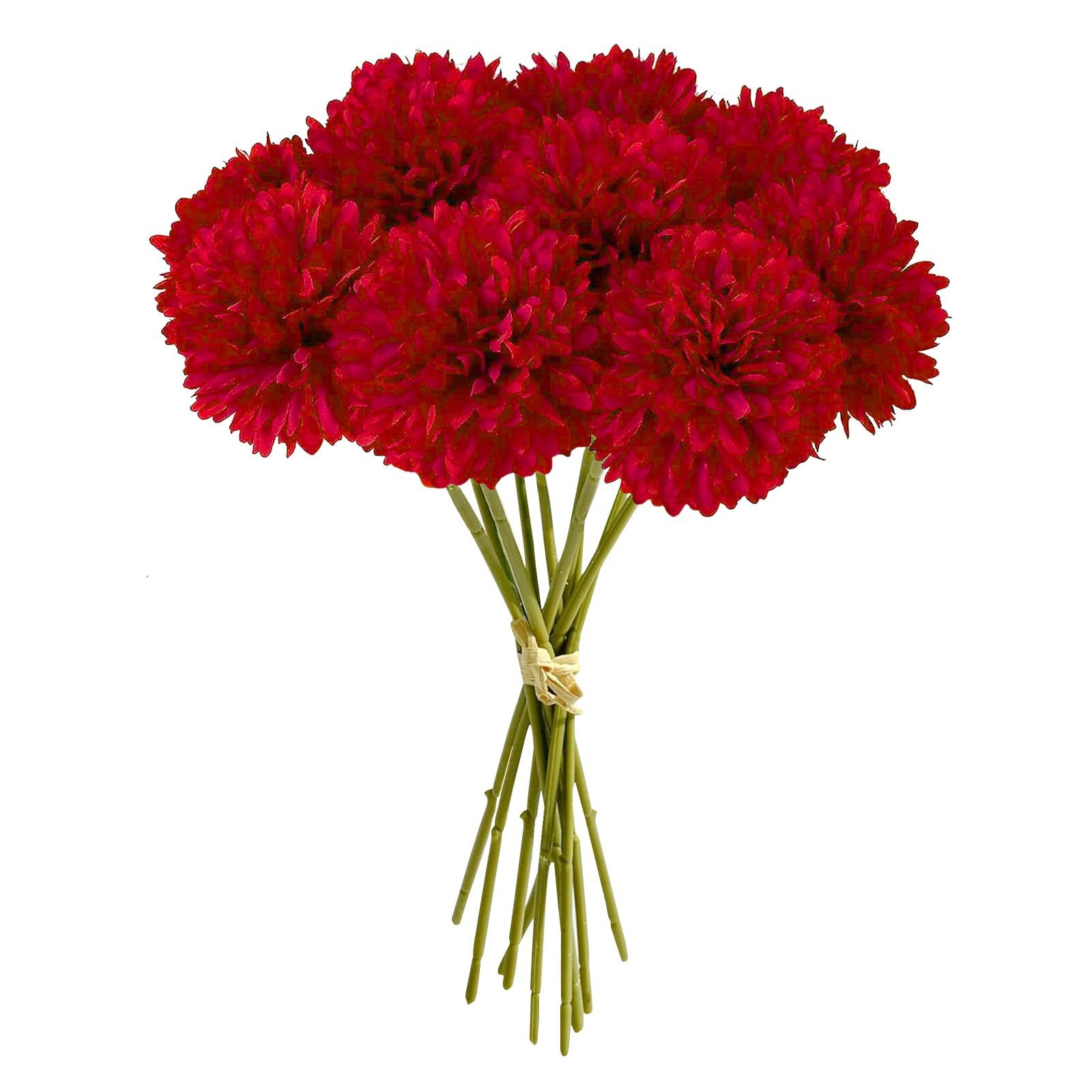 Kunstblume 8 Stück Kunstblumen Künstliche Blumen Deko für Hochzeits Vase, FOUORTUNATE-BEE