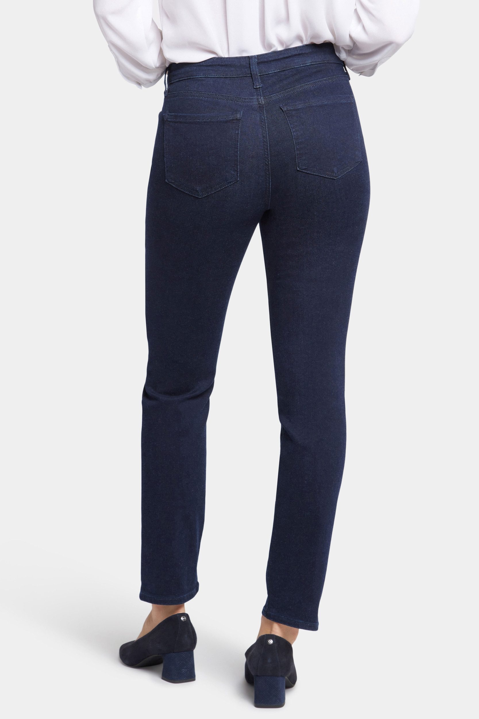 NYDJ Slim-fit-Jeans Sheri Slim Jeans Dunkelblauem Premium Denim
