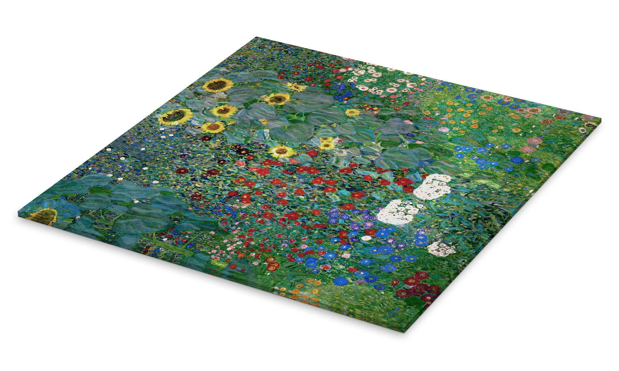 Posterlounge Wandbild Bauerngarten mit Sonnenblumen, Gustav günstig online kaufen