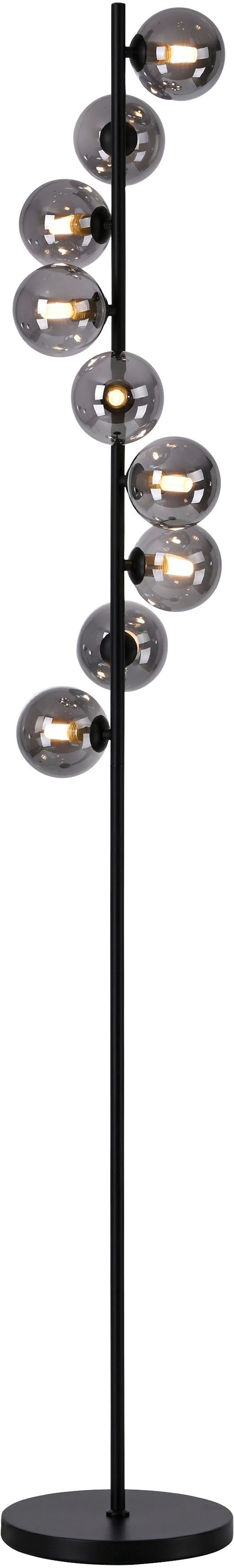 SCHÖNER WOHNEN-Kollektion LED Stehlampe DUBAI, Ein-/Ausschalter, LED wechselbar, Warmweiß, SCHÖNER WOHNEN Kollektion, Fußschalter