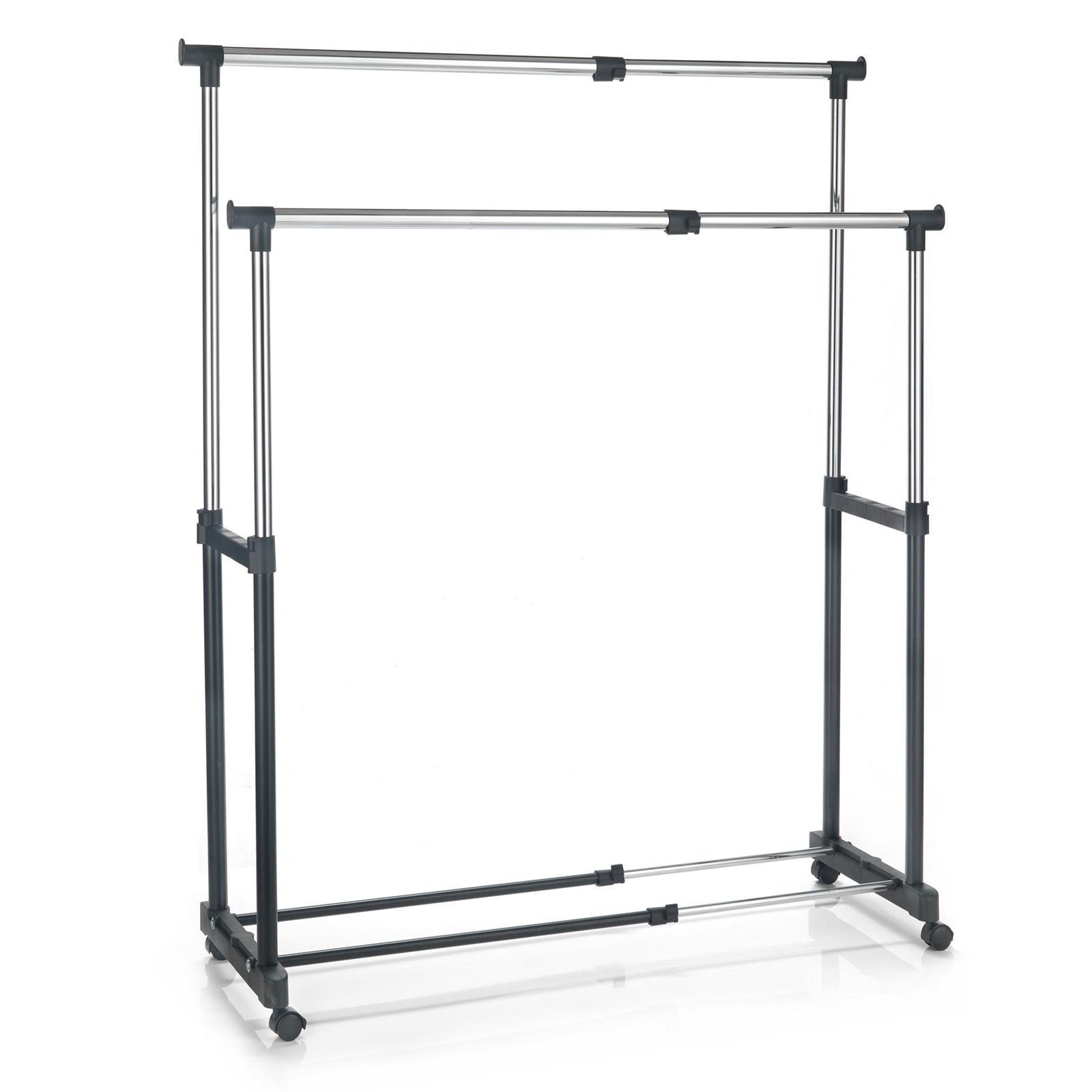 CARO-Möbel Garderobenständer CASA, Rollgarderobe Garderobenständer Kleiders günstig online kaufen