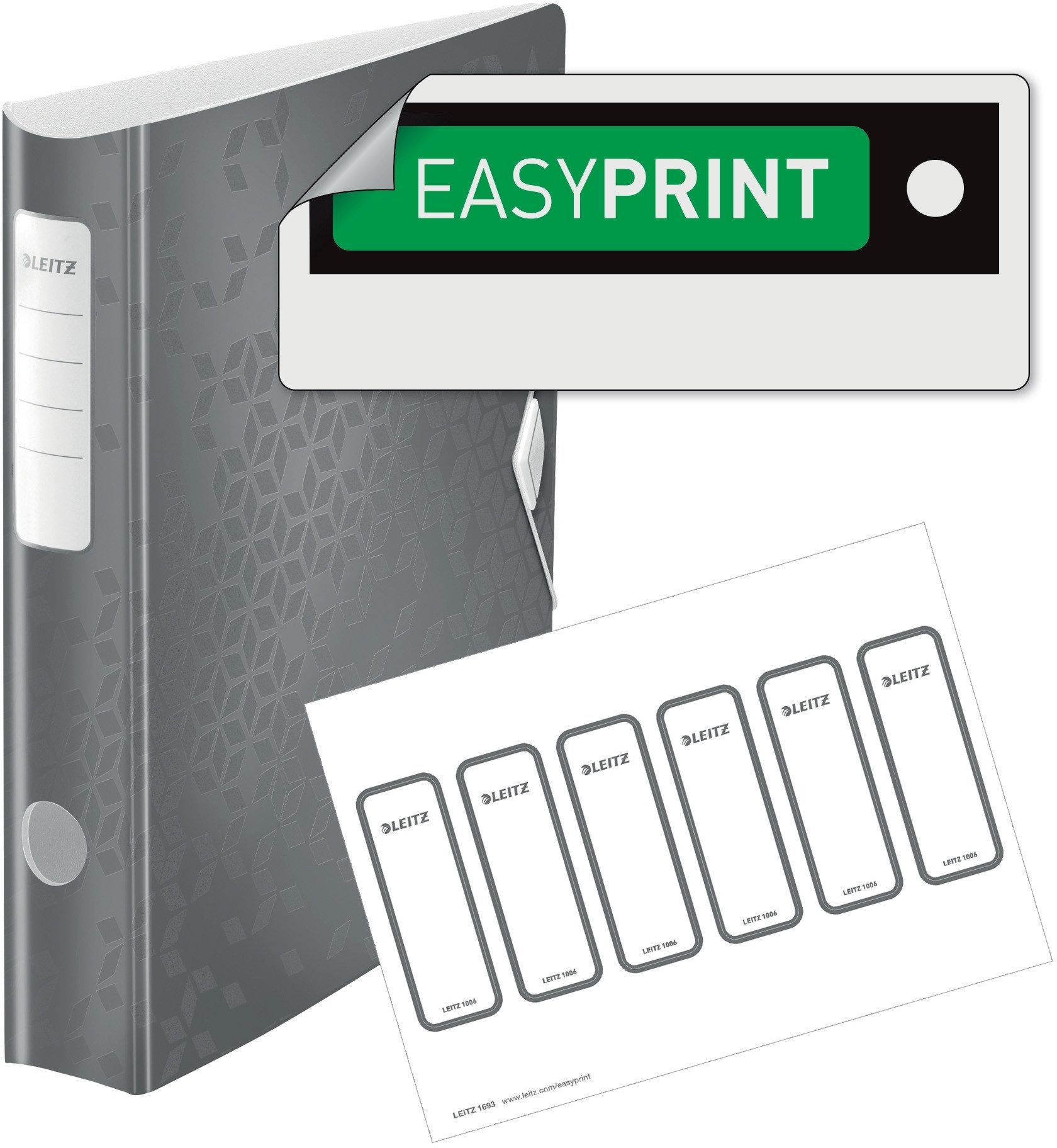 LEITZ Aktenordner Ordner Active Wow 180 Grad 6cm rot (5 Stück)