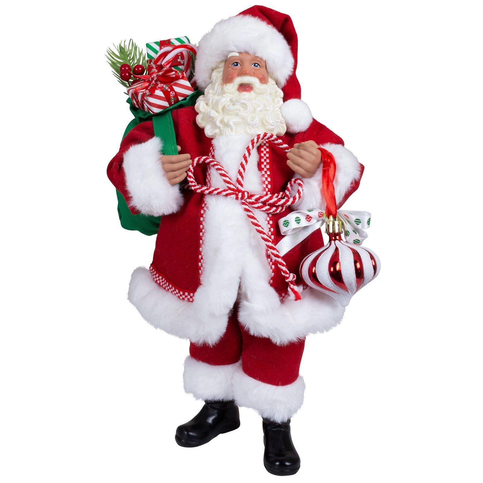 Christmas Paradise Weihnachtsmann Deko Figur 38 cm (Weihnachtsdeko, 1 St., stehend), rot