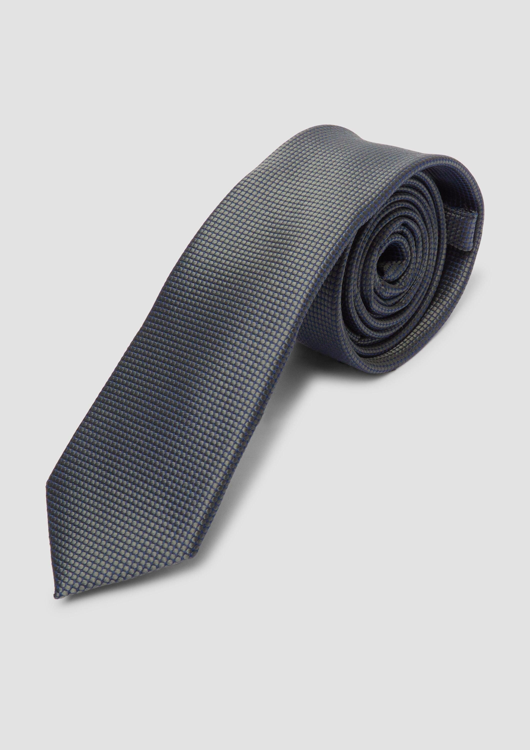 s.Oliver Krawatte Krawatte Krawatte aus Seidenmix mit Jacquard-Muster günstig online kaufen