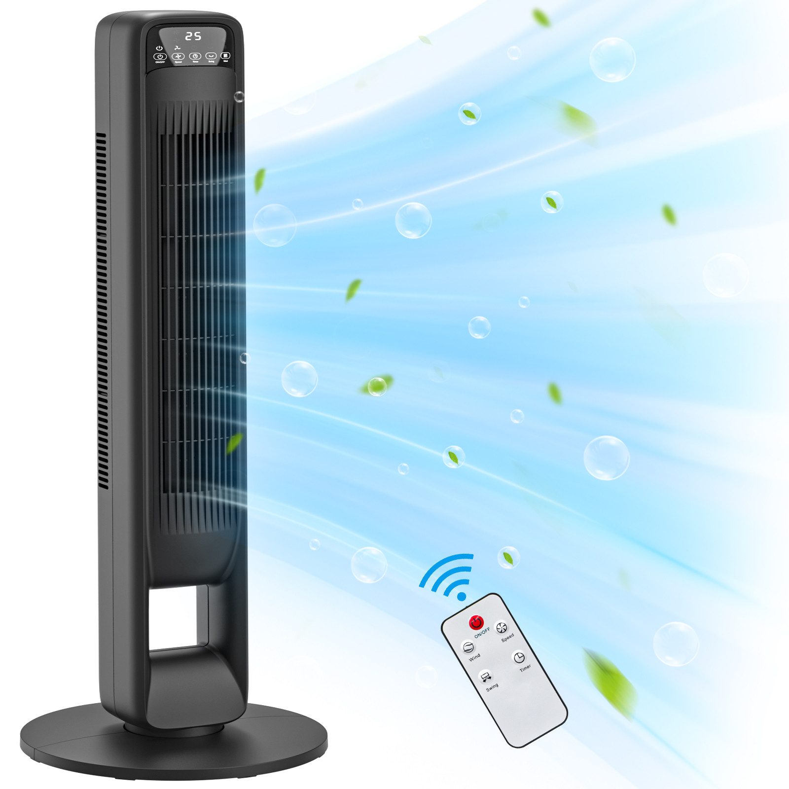 Tukrool Turmventilator Turmventilator 99cm – 65°oszillierend,mit günstig online kaufen