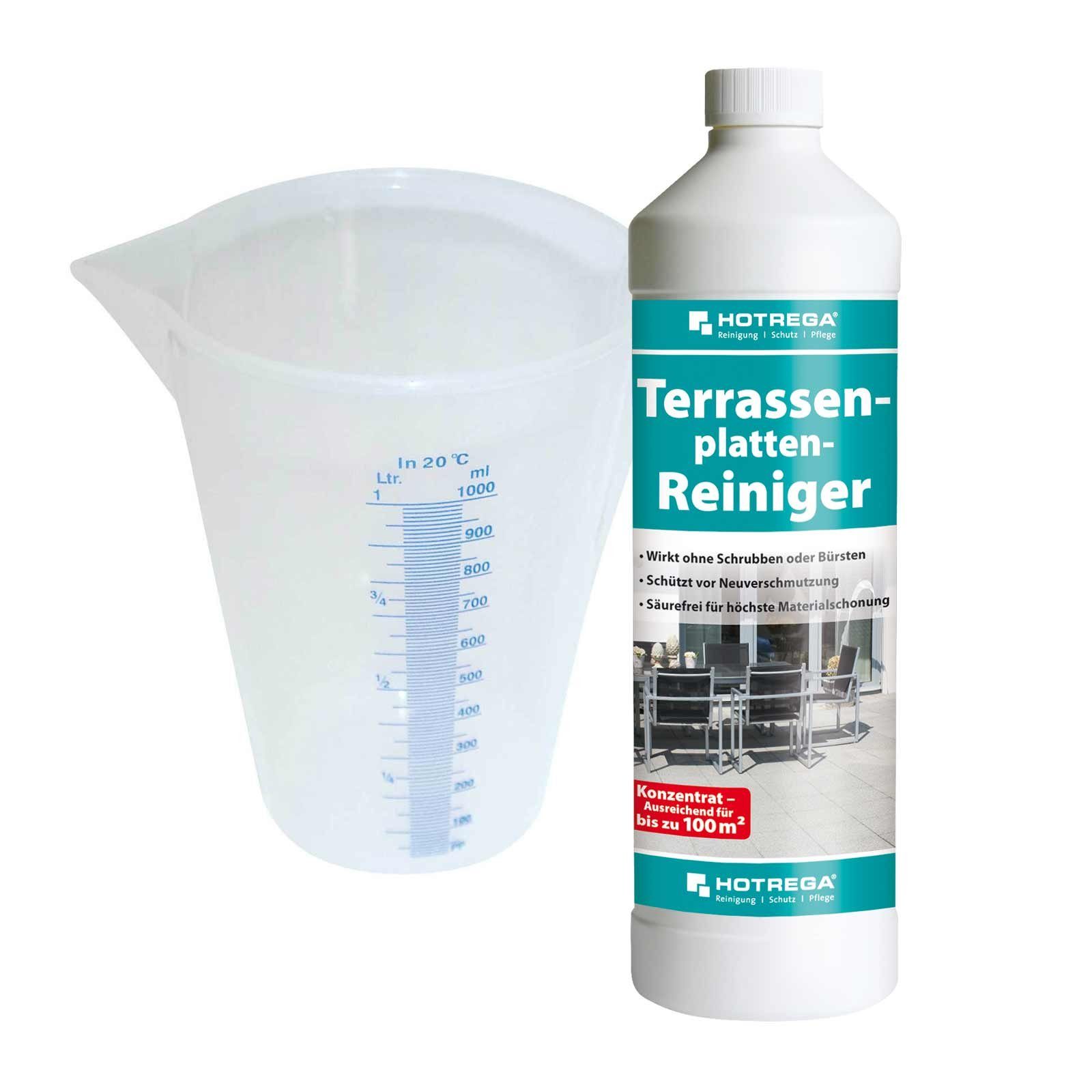 Universalreiniger L, Terrassenplatten-Reiniger HOTREGA® 1 Messbecher 1 SET L