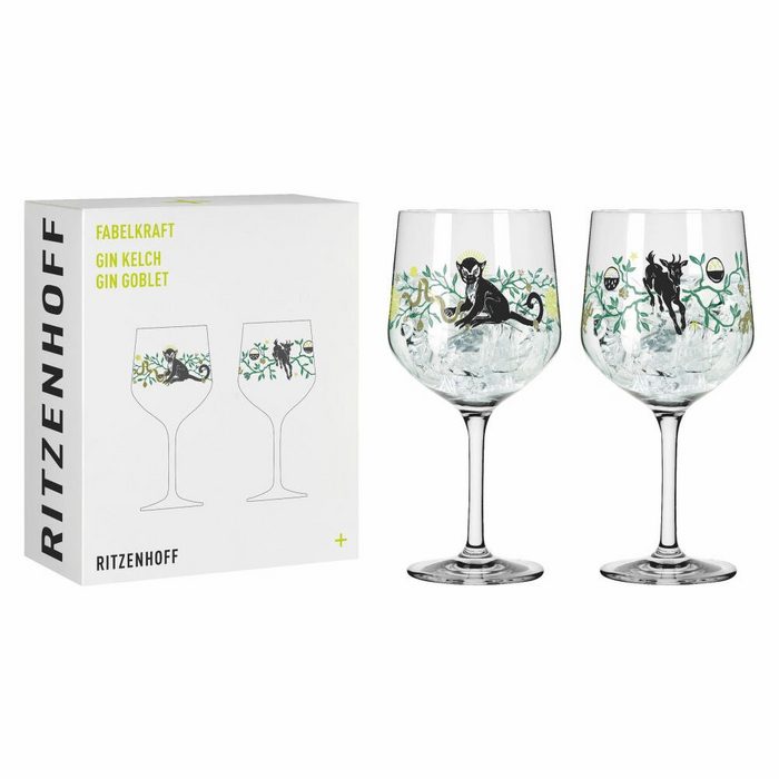 Ritzenhoff Gläser-Set Gin-Glas Set Fabelkraft 001 / 002 Kristallglas Made in Germany