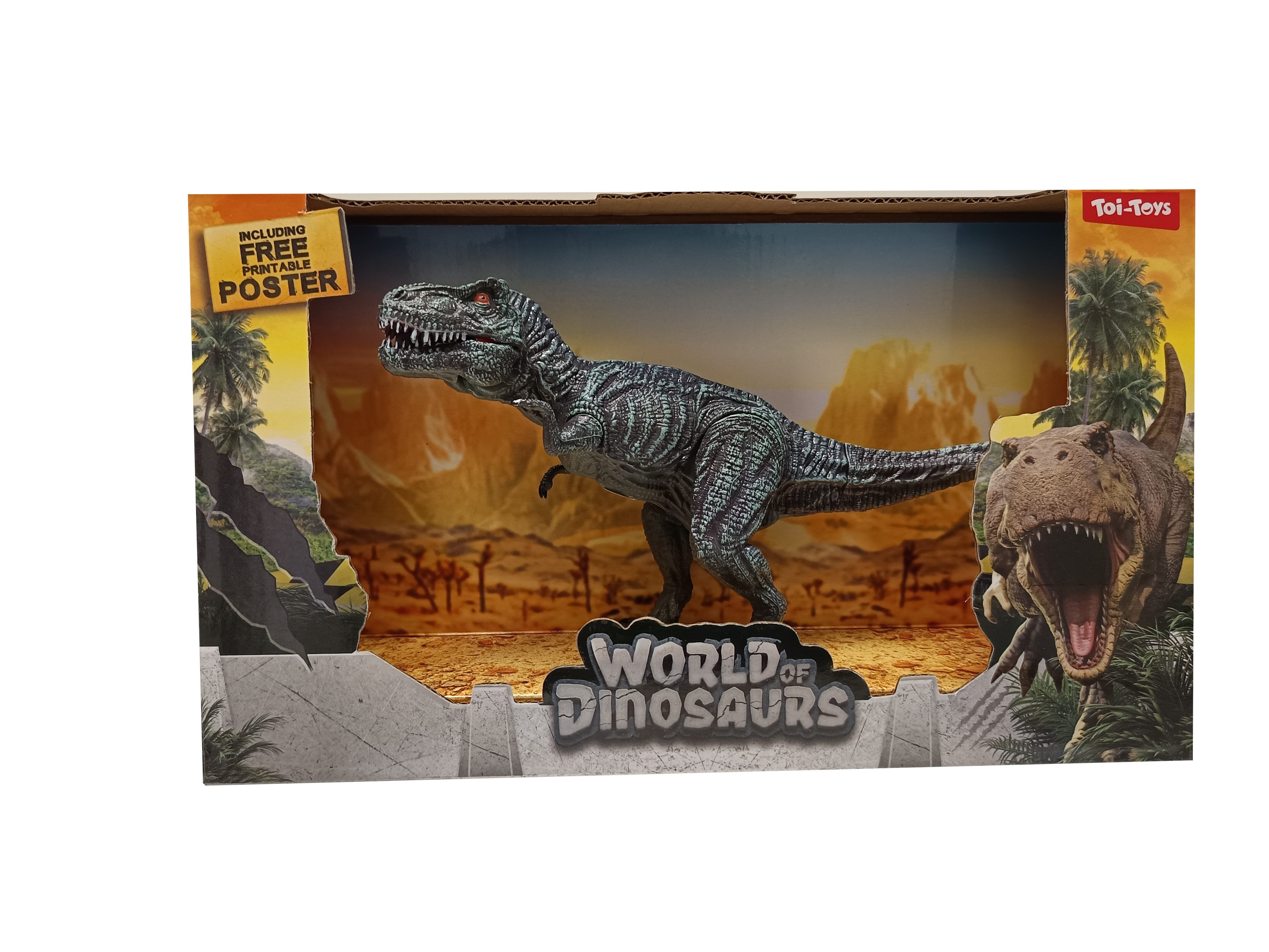 Toi-Toys Spielfigur WORLD OF DINOSAURS Dino mittel im Karton, Mittelgroßer Dinosaurier