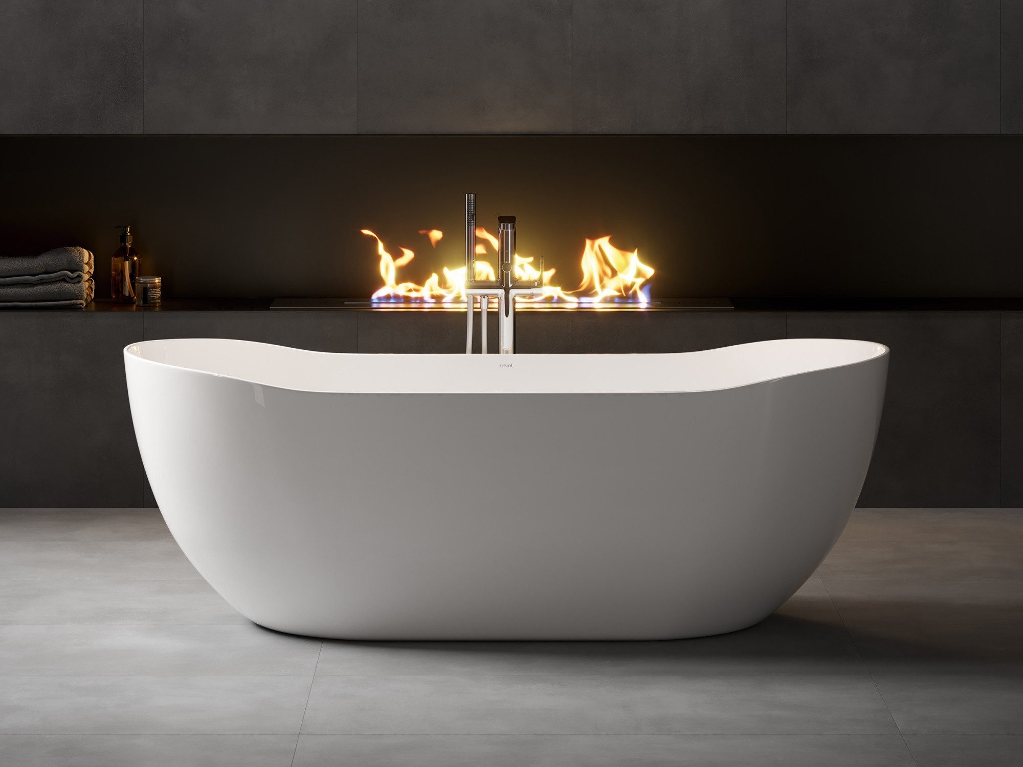 Magnolia Home Whirlpool Wanne Inverto Oval 180x80 glänzend