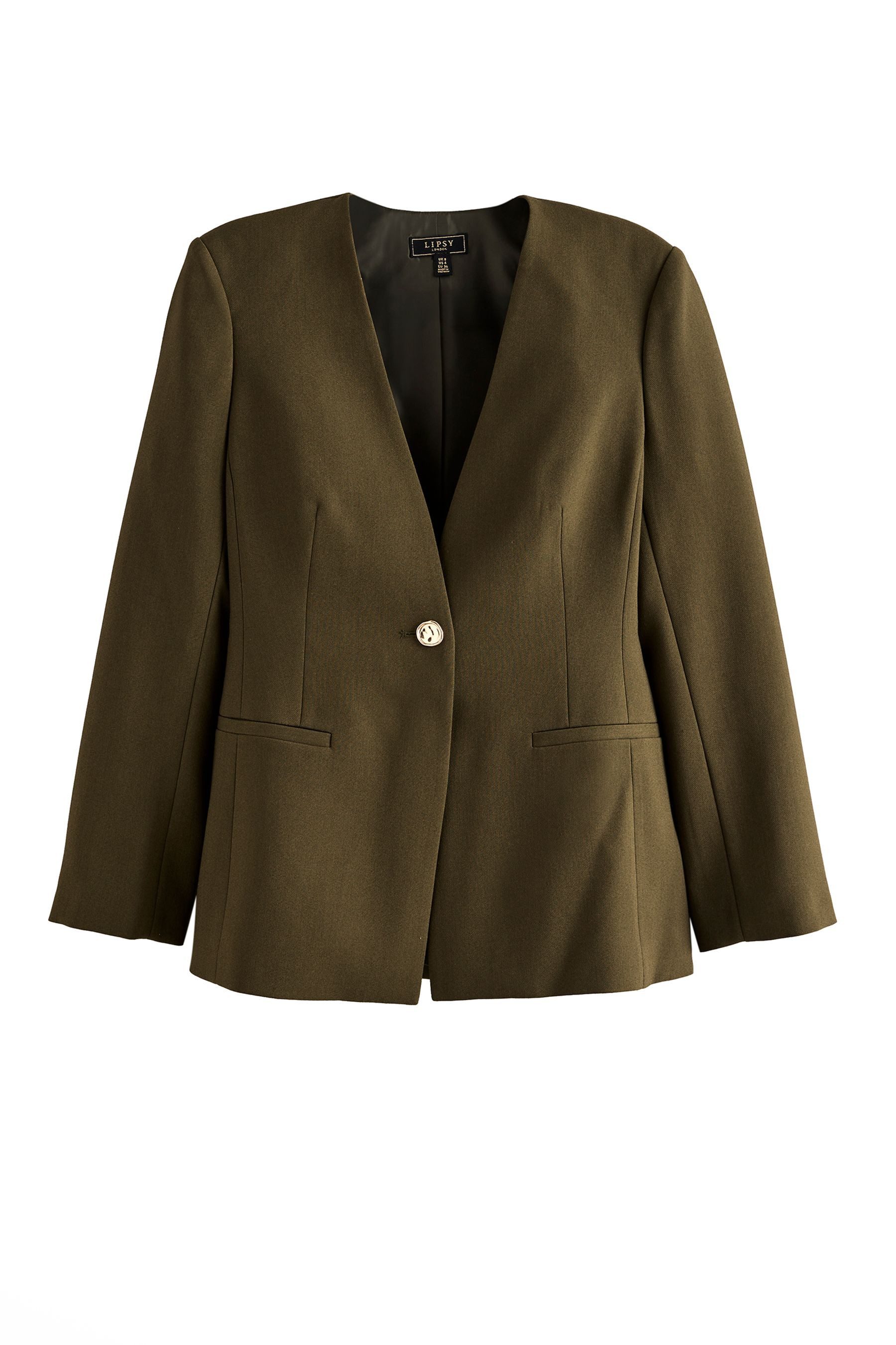 LIPSY Jackenblazer Lipsy Kragenloser Blazer (1-tlg)