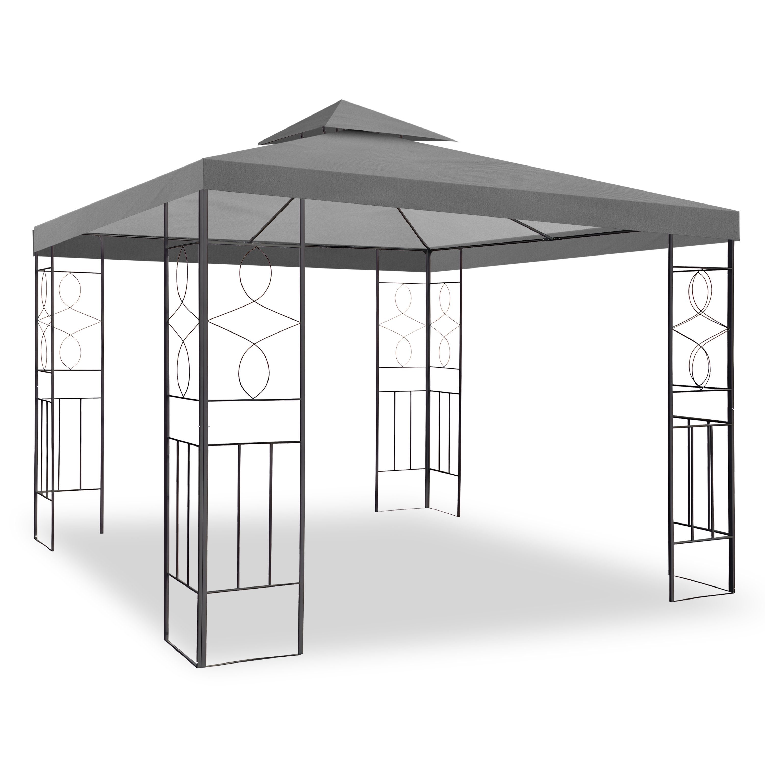 habeig Pavillon WASSERDICHTER Pavillion Romantika 3x3m Metall inkl. Dach wa günstig online kaufen