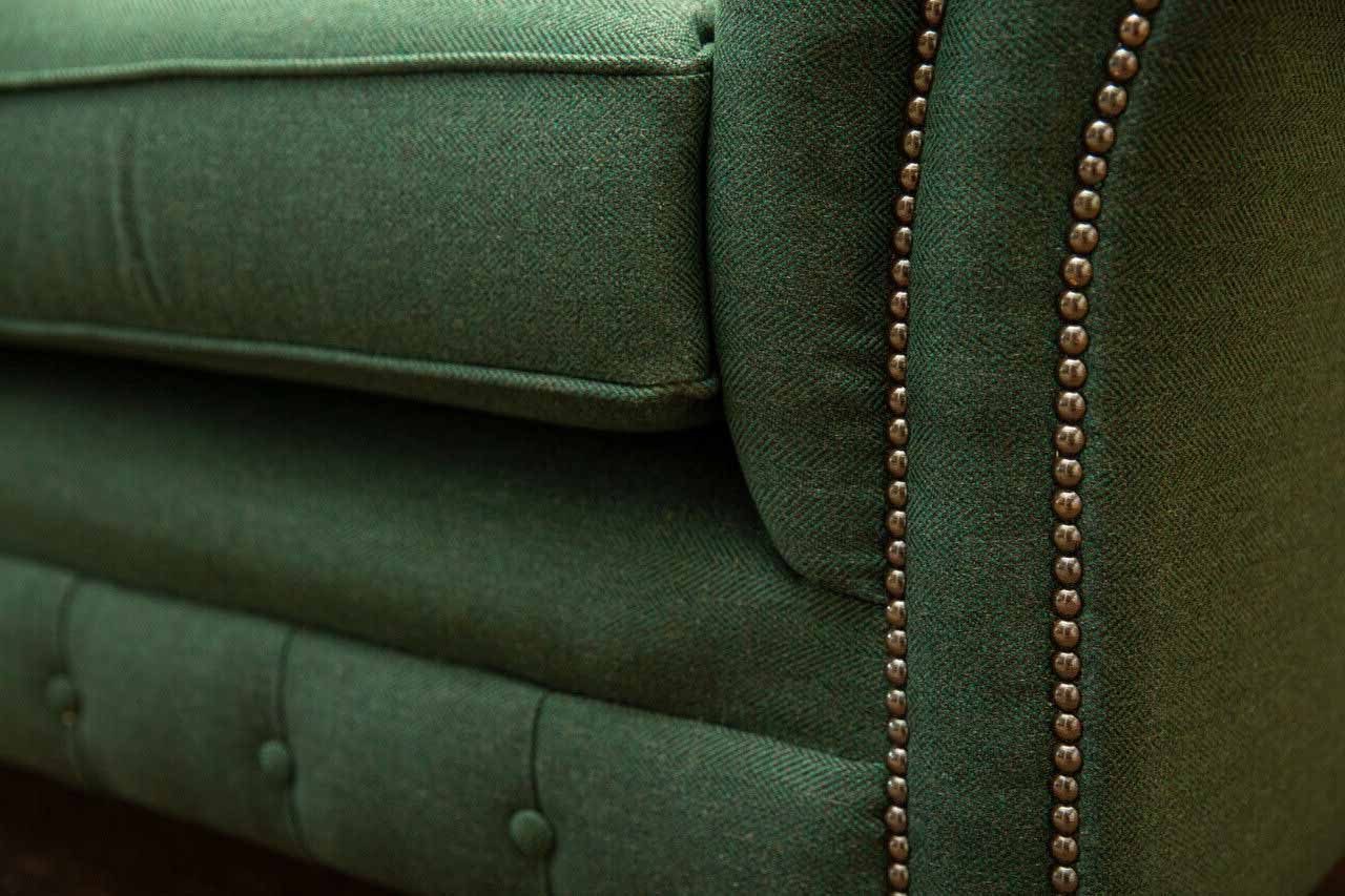 Wohnzimmer Klassisch Textil 4 Sofas Chesterfield Design Sitzer Chesterfield-Sofa, Sofa JVmoebel