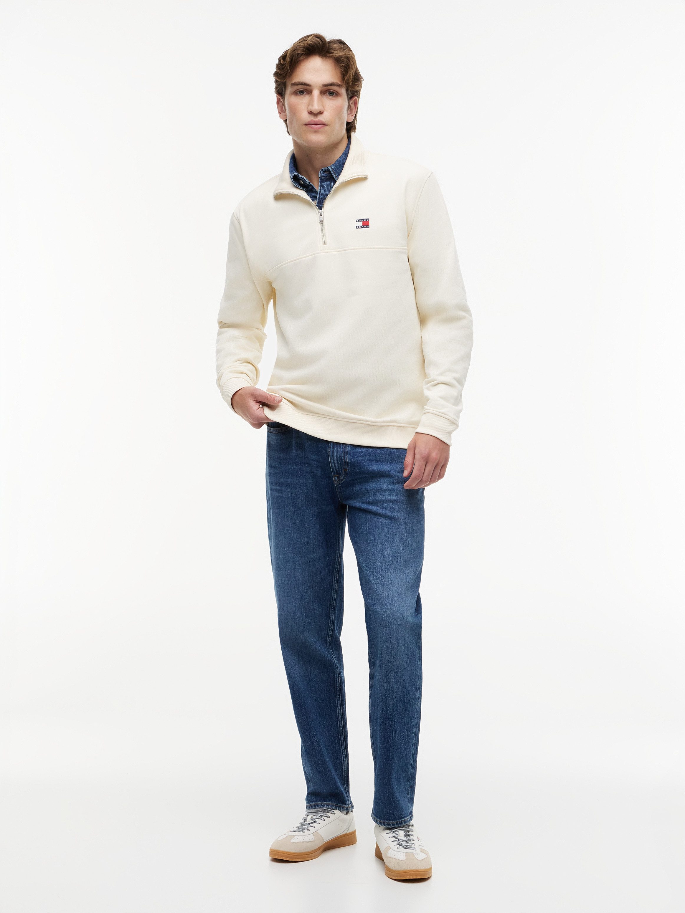 Tommy Jeans Sweatshirt TJM REGULAR BADGE QUARTER ZIP – Bild 4 von 5