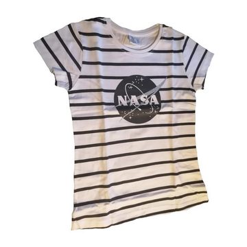 NASA Shirt & Hose Kurzes Mädchen-Bekleidungs-Set NASA Design, Schwarz-weiß gestreiftes (Set, 2-tlg)