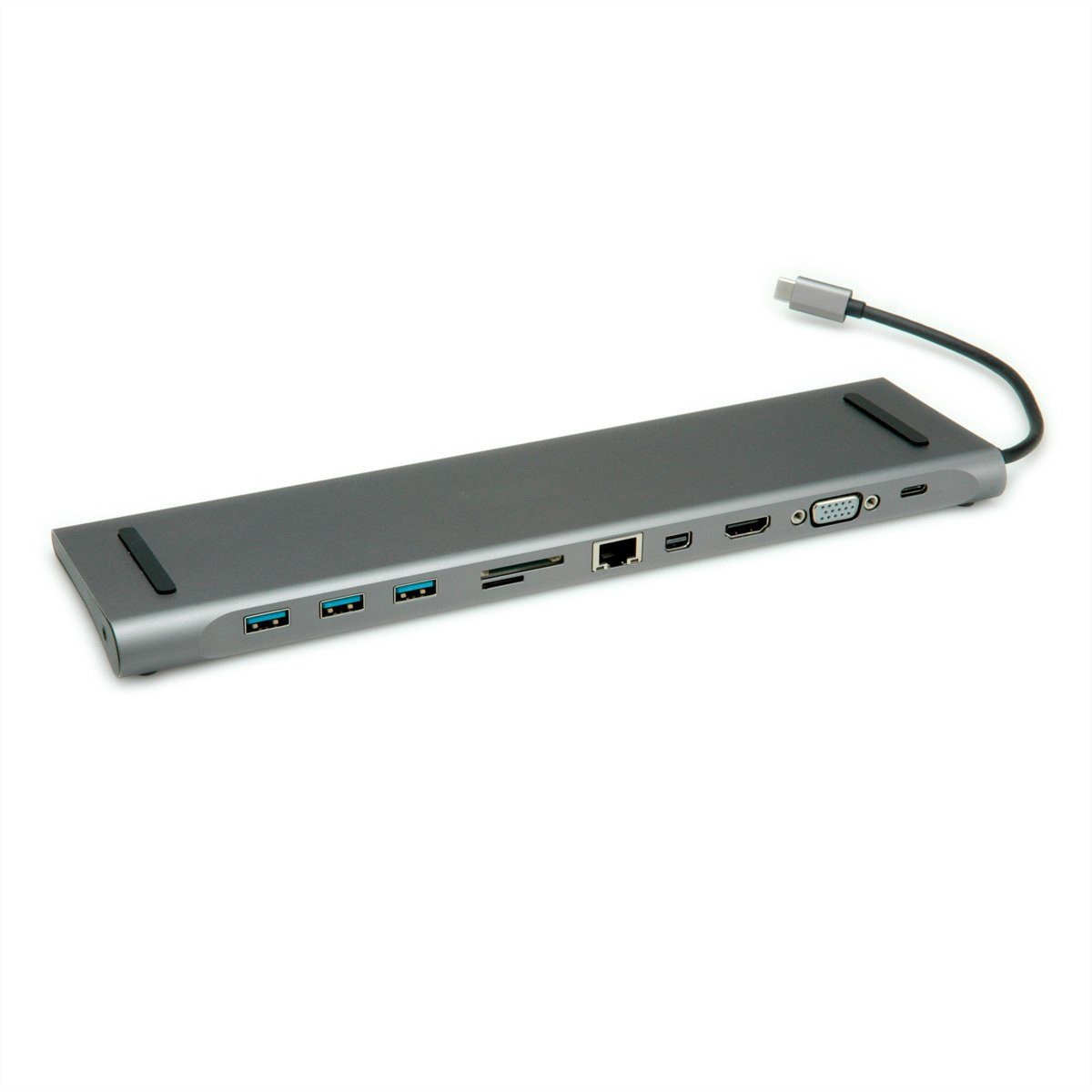 Primewire USB-Adapter 1× USB Typ A Stecker zu 4 x USB 3.2 Gen2 Buchse, 4  Port USB 3.2 Gen2 Hub Aktiv Verteiler mit Netzteil, Alugehäuse