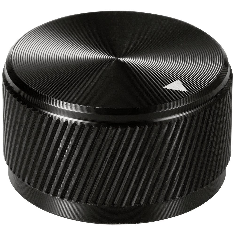 Schalter TRU COMPONENTS TC-11613816 Drehknopf mit Knopfmarkierung Schwarz (x