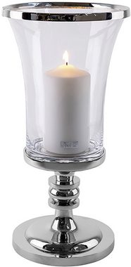 Fink Windlicht Kerzenhalter LYNETTE (1 St), mit Glaseinsatz, für Stumpenkerzen, Höhe ca. 41 cm, Handarbeit