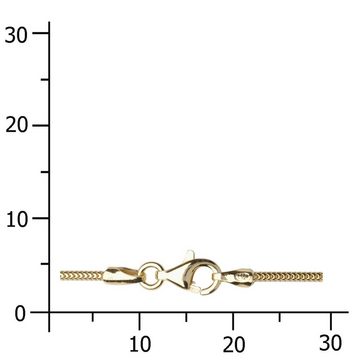 OSTSEE-SCHMUCK Silberkette - Schlange 1,2 mm - Silber 925/000, vergoldet -, (1-tlg)